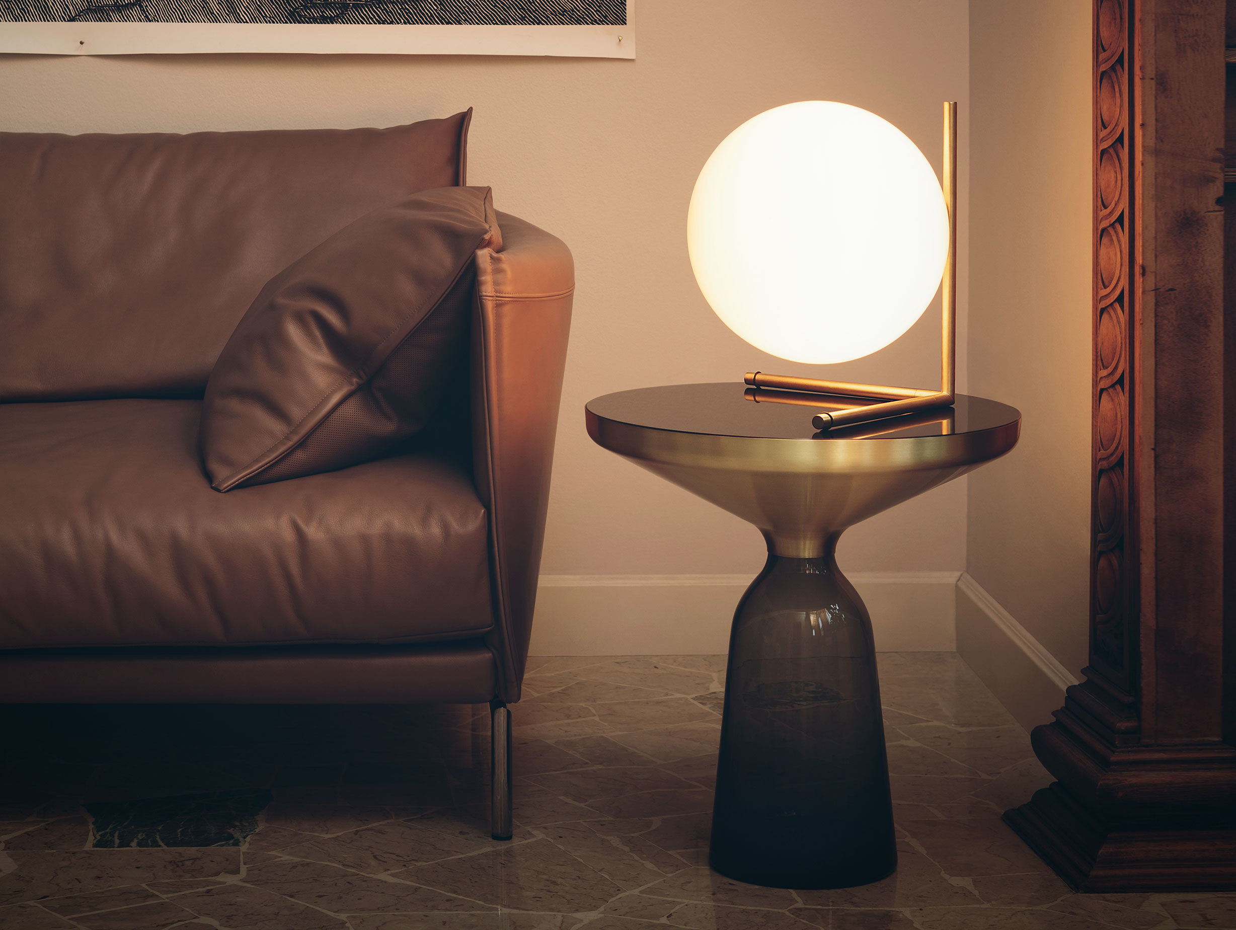 Flos Ic T2 Table Light Brass 2 Michael Anastassiades