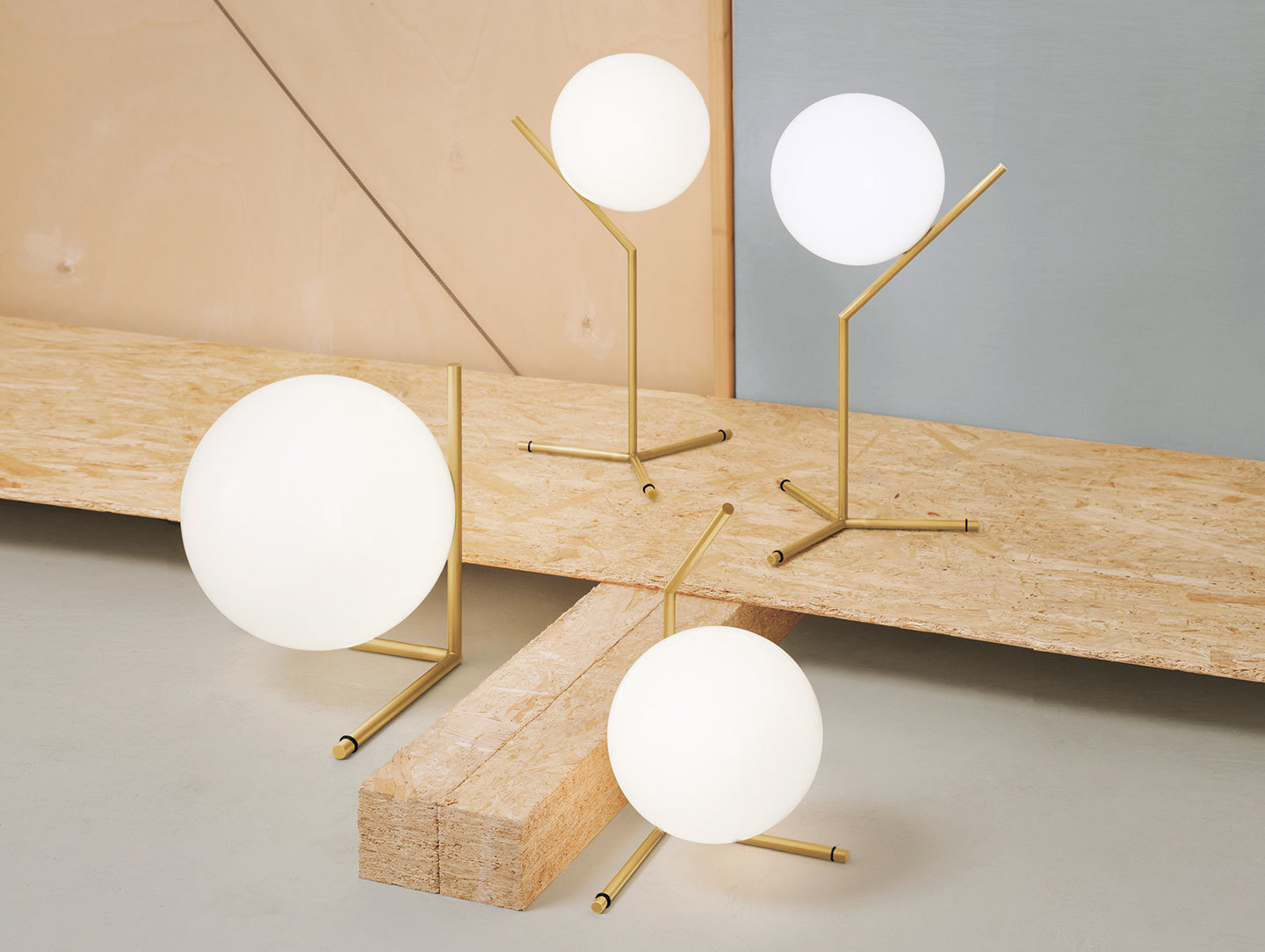 Flos Ic Table Lights Brass Michael Anastassiades
