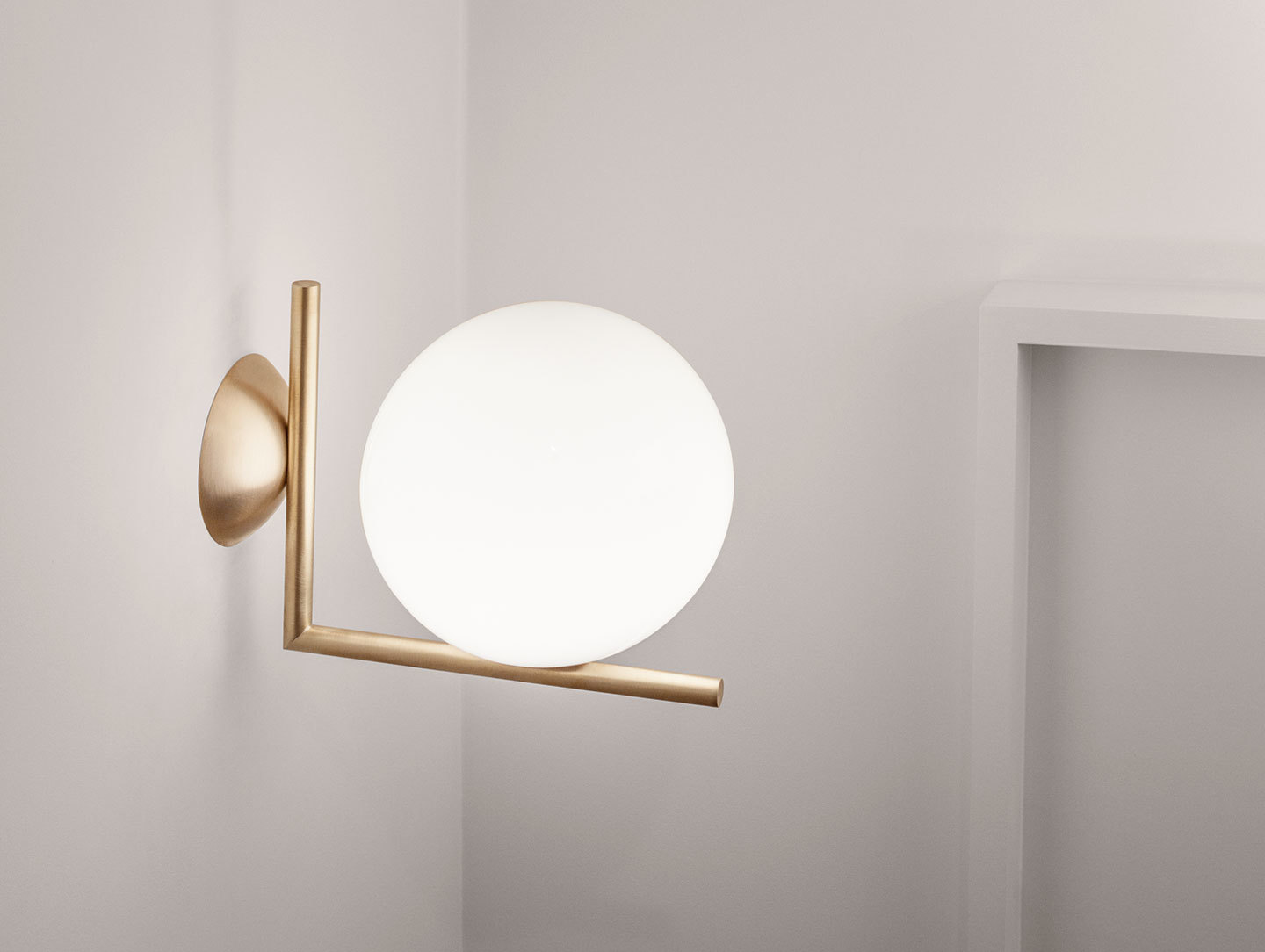 Flos Ic Wall Light Brass Michael Anastassiades