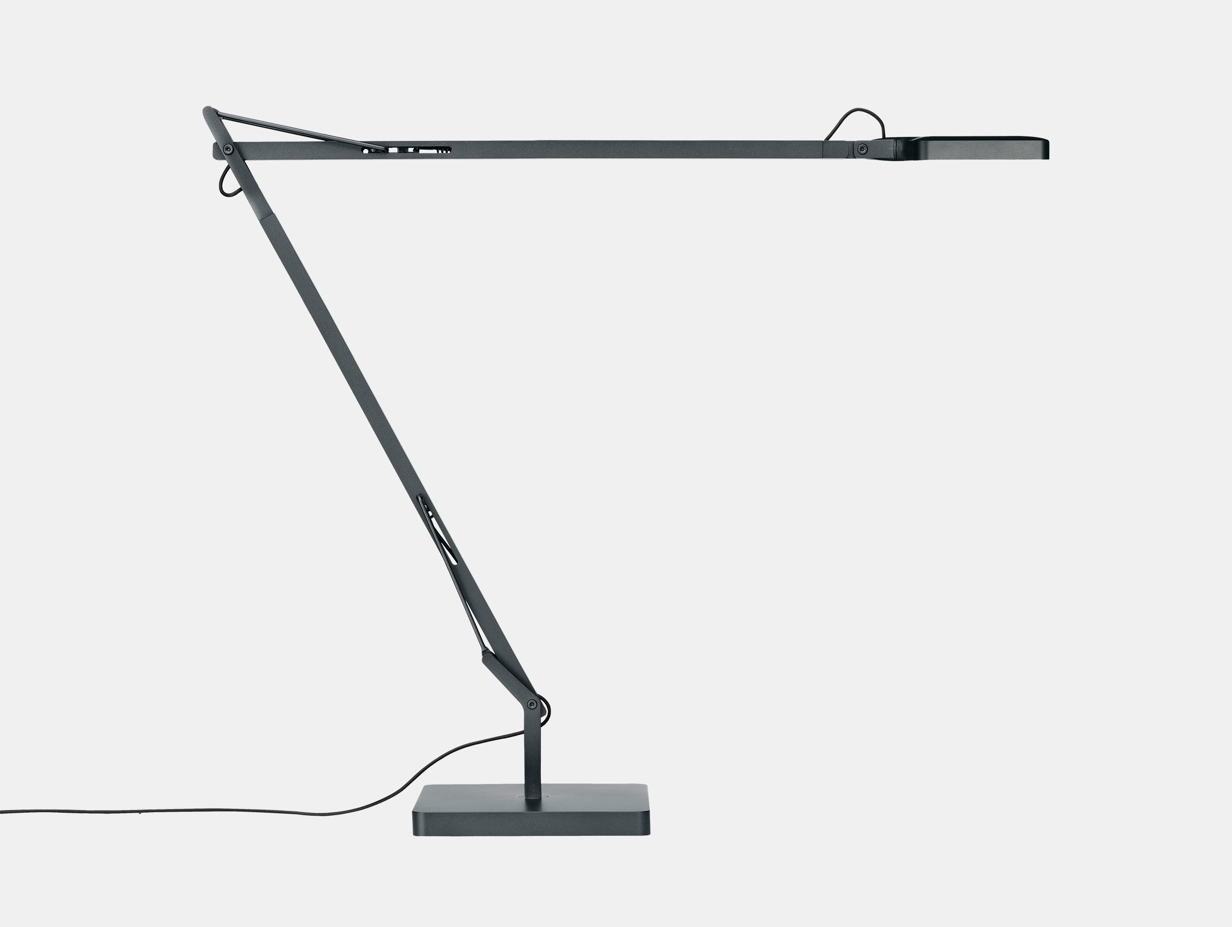 Flos Kelvin Led Desk Lamp Anthracite Side Antonio Citterio And Toan Nguyen