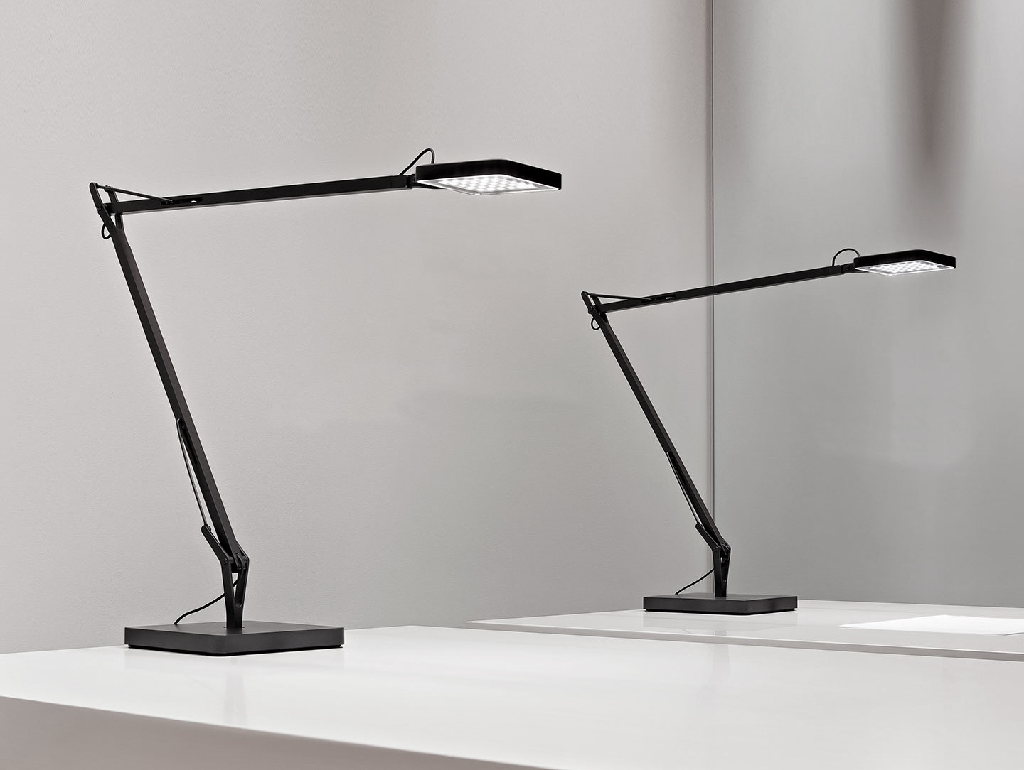 Flos Kelvin Led Desk Lamp Black Pair Antonio Citterio And Toan Nguyen