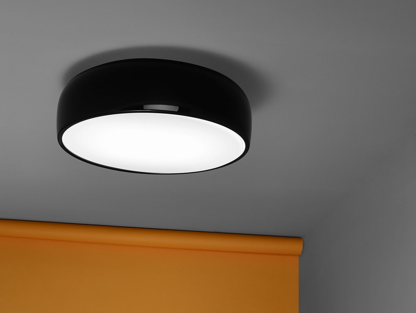 Flos Smithfield Ceiling Light Black 2 Jasper Morrison