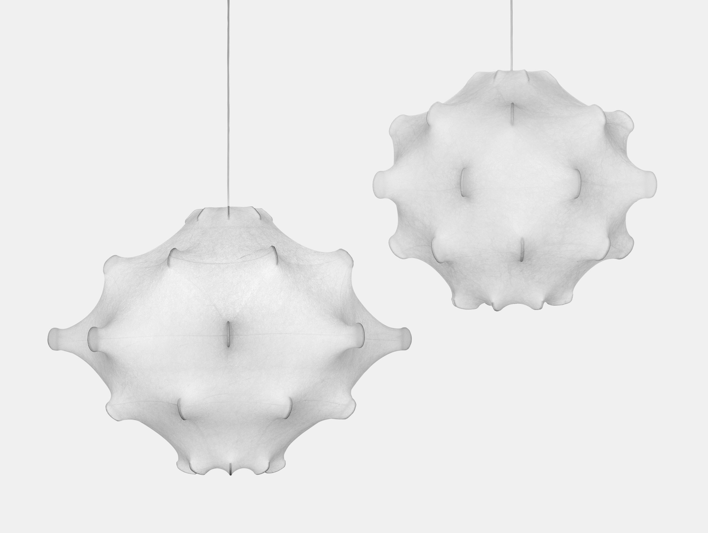 Flos Teraxacum Cocoon Pendant Lights 1 And 2 Achille Pier Giacomo Castiglioni