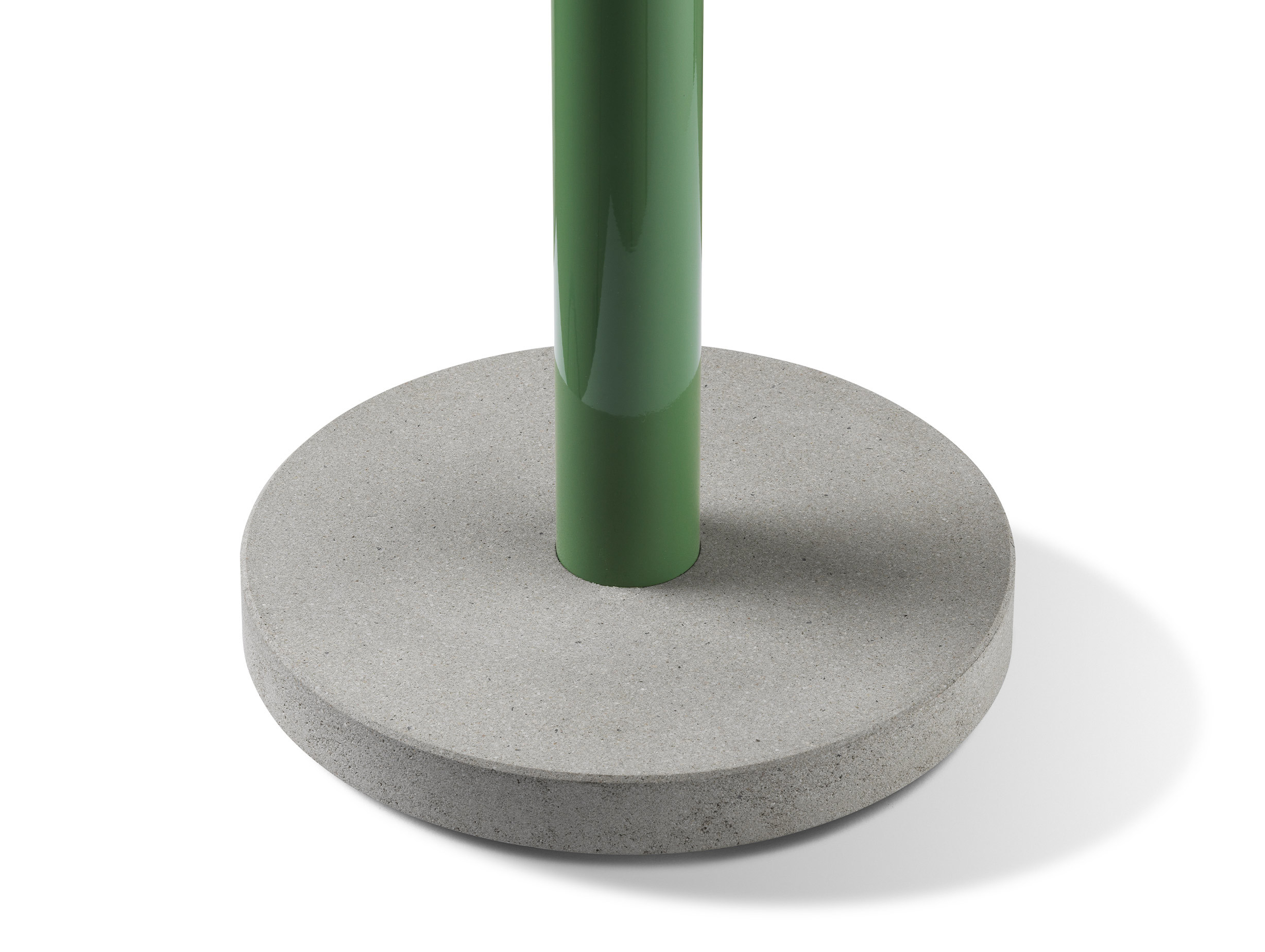 Flos bellhop floor light green close up 2