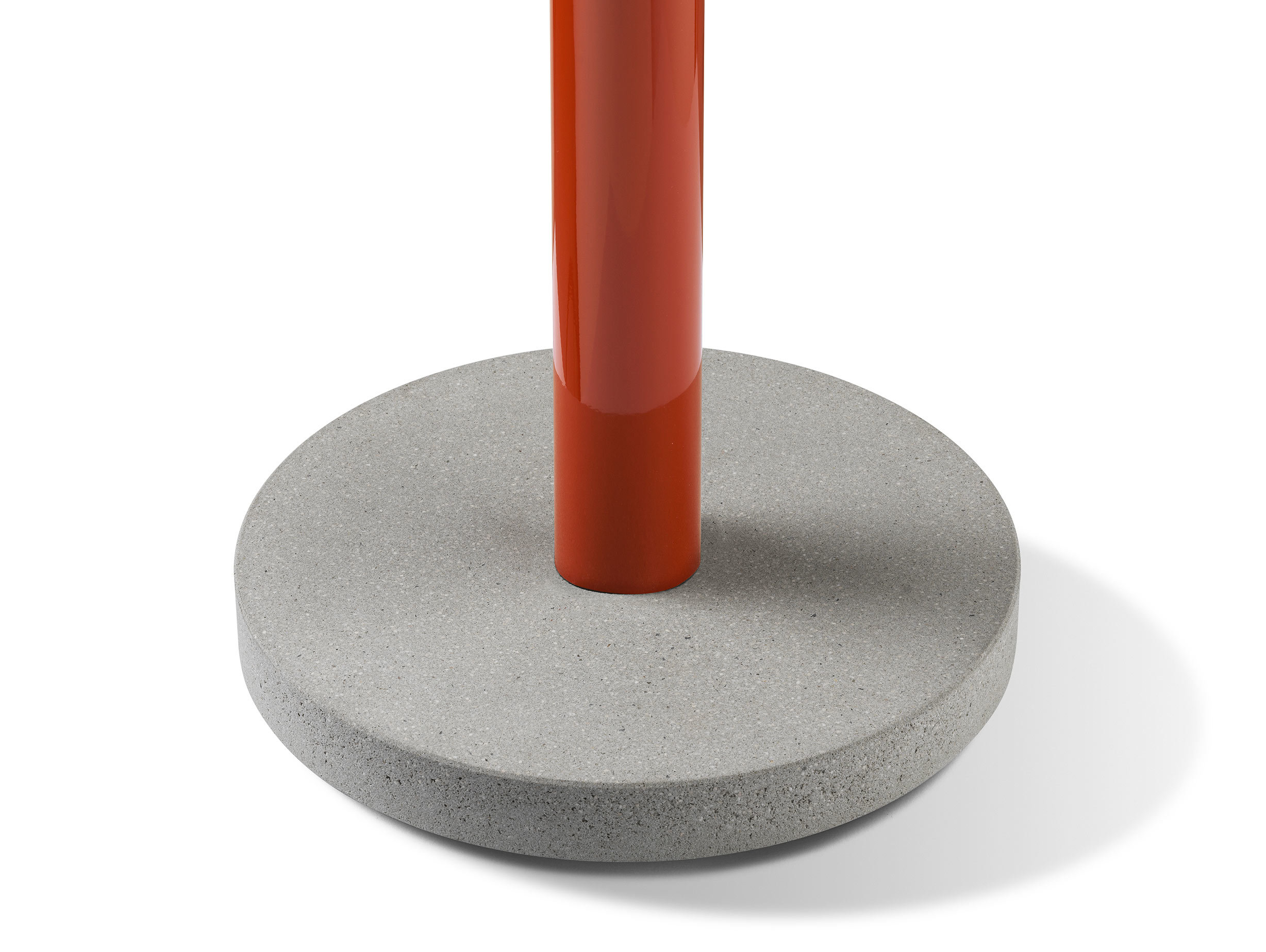 Flos bellhop floor light red close up 2