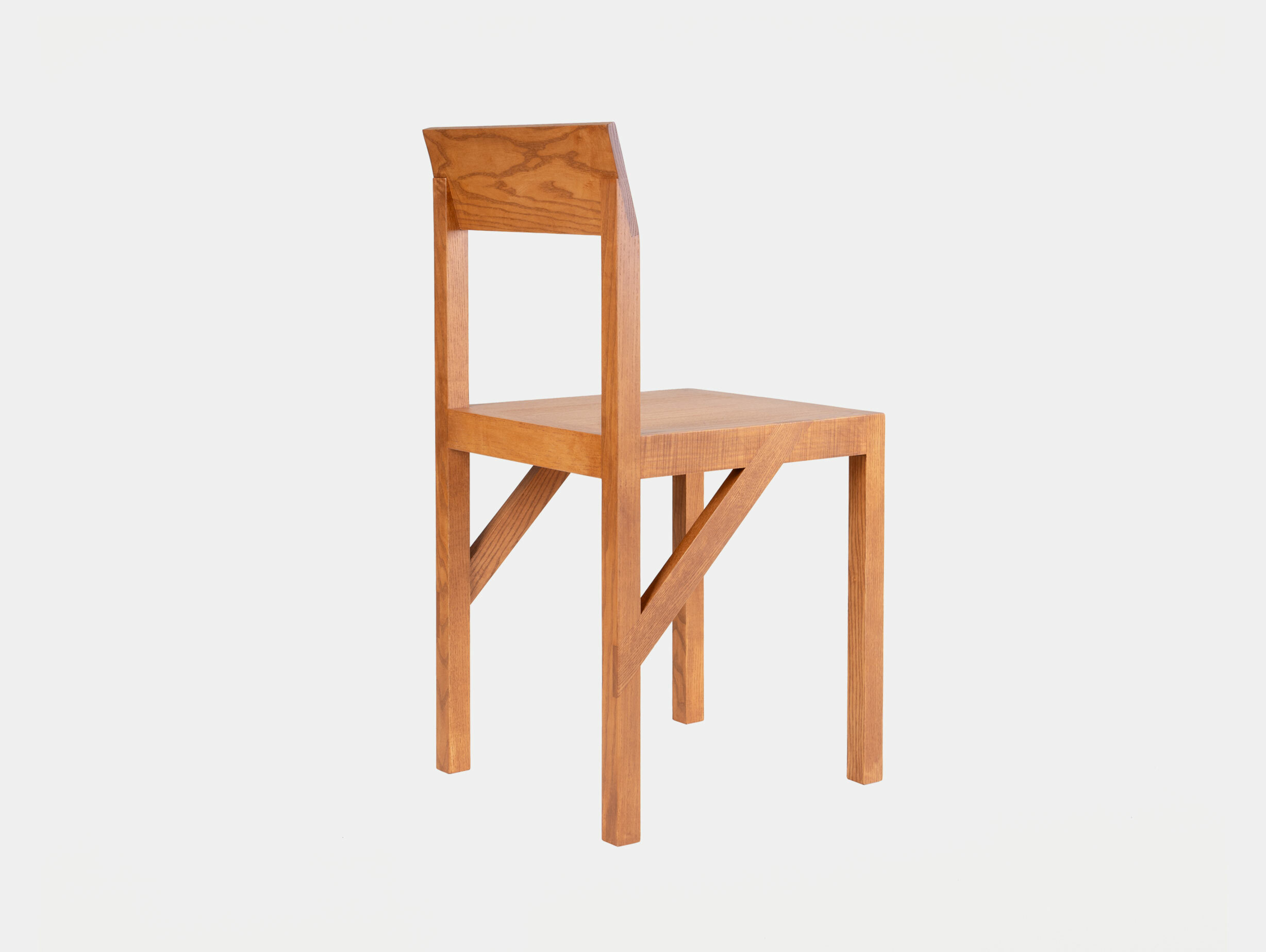 Frama bracket chair warm brown back