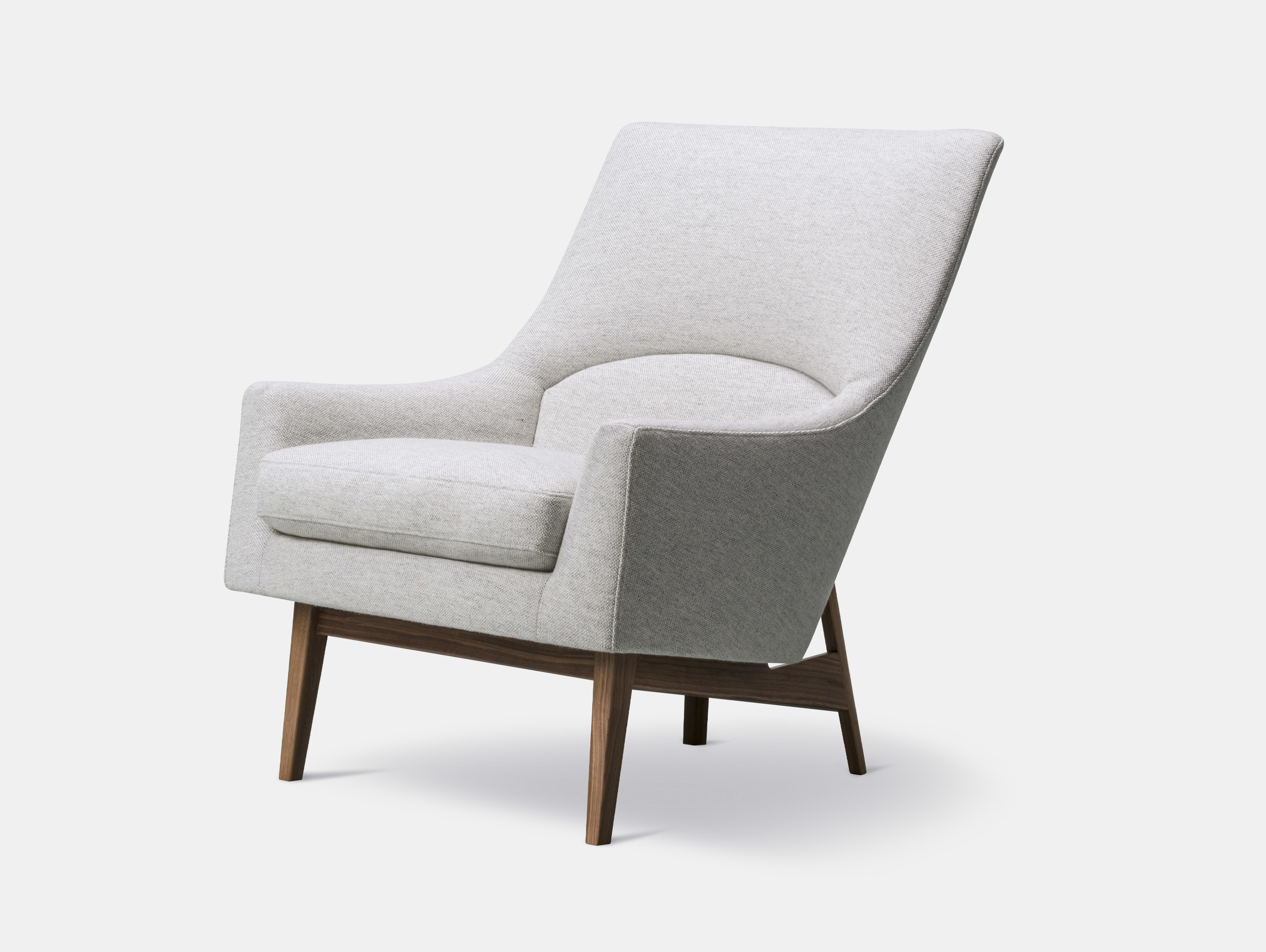 Fredericia A Chair Wood Base walnut Jens Risom hallingdal 110 front