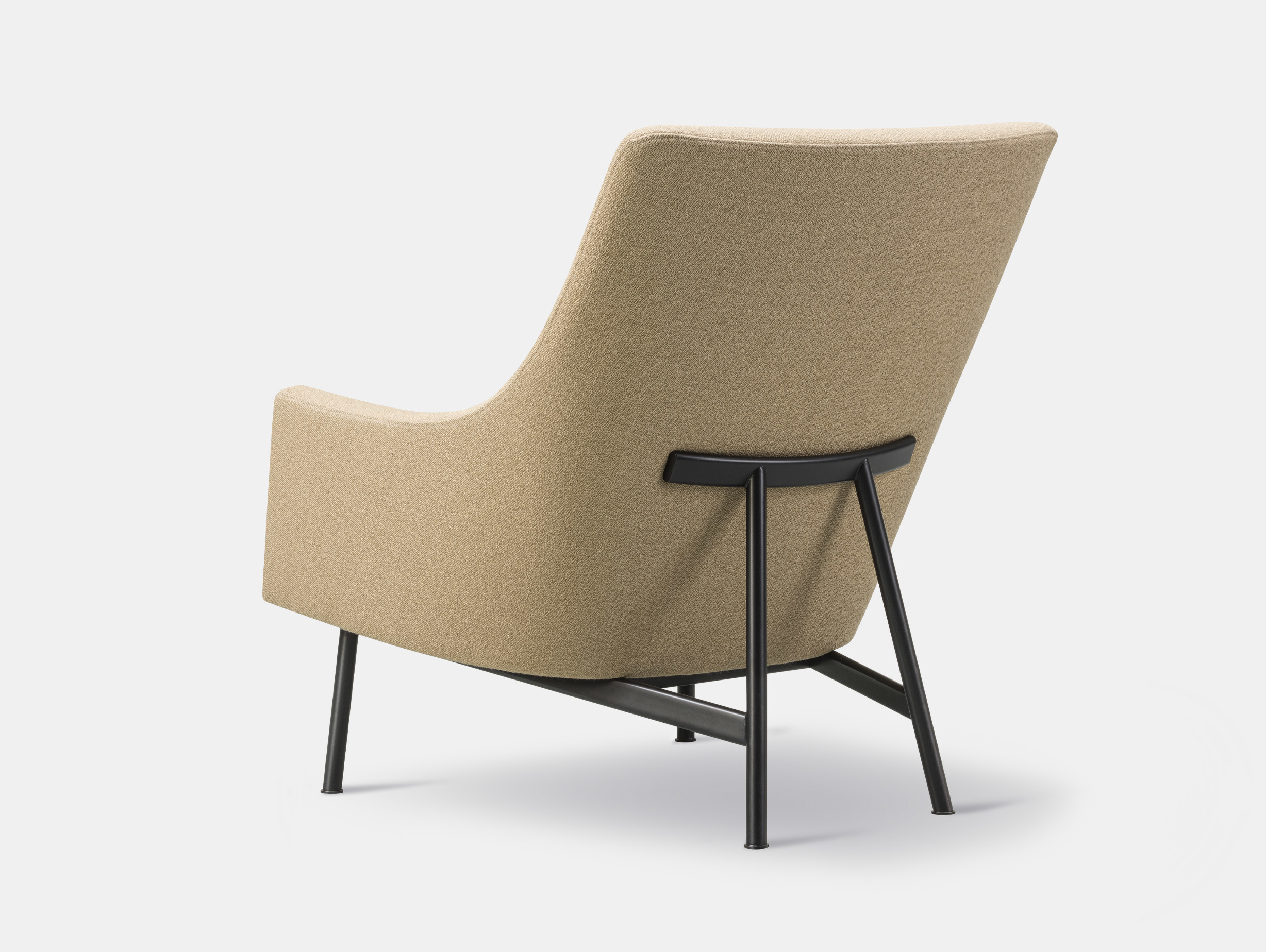 Fredericia A Chair metal Base black Jens Risom vidar 333 back