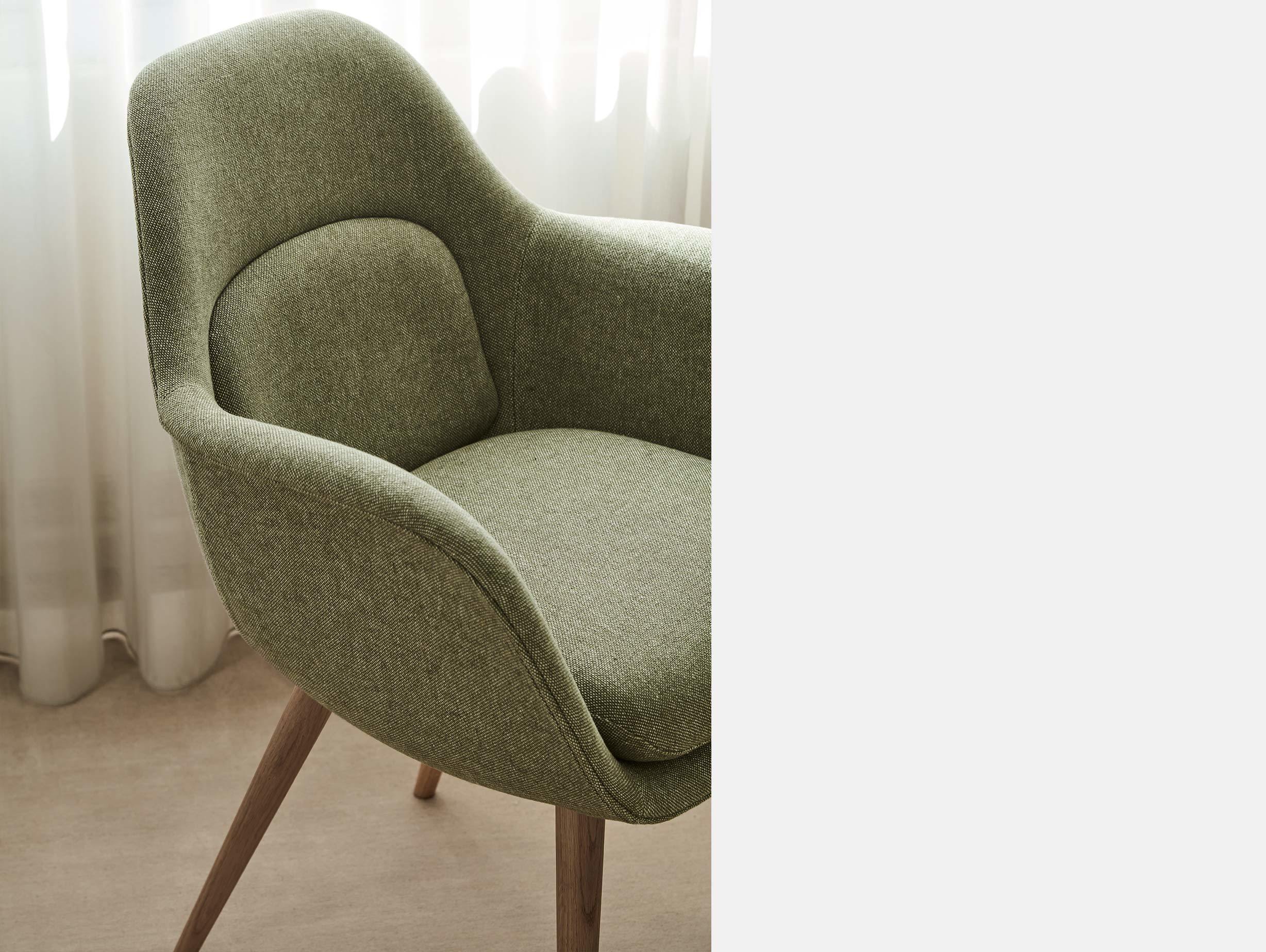 Fredericia dining chair wood base ls 2