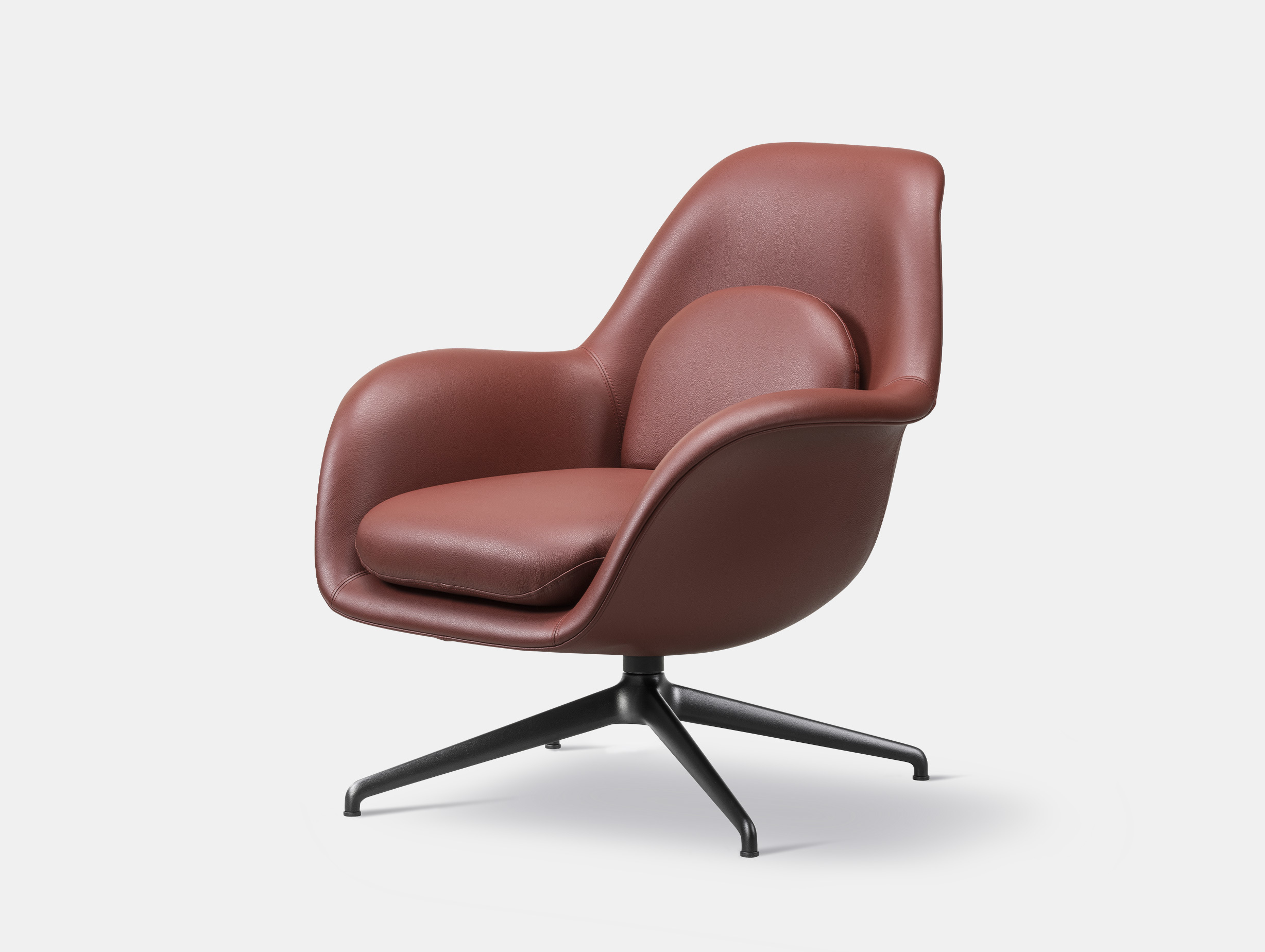 Fredericia swoon petit lounge swivel select 293 black