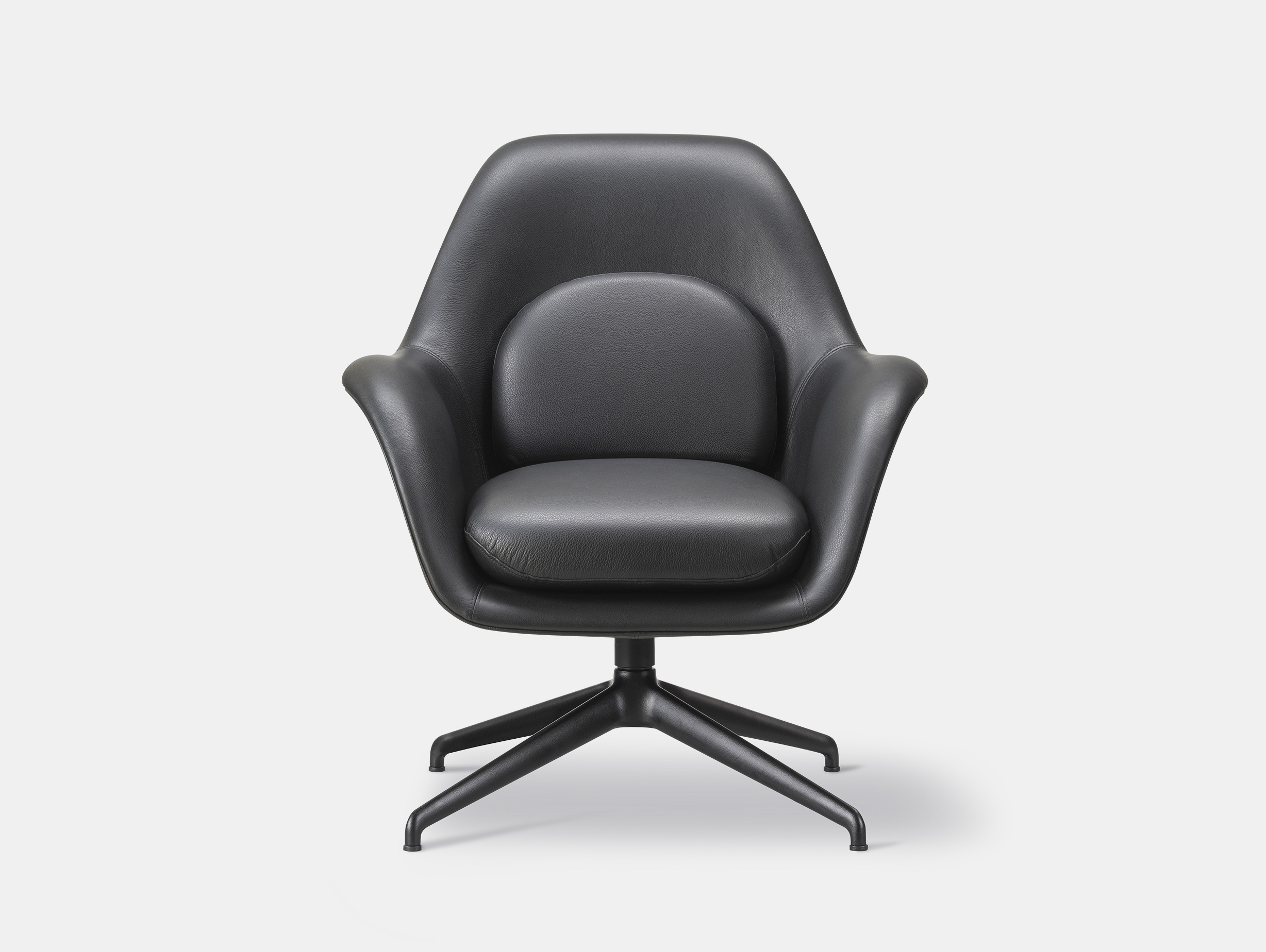 Fredericia swoon petit lounge swivel select black 5