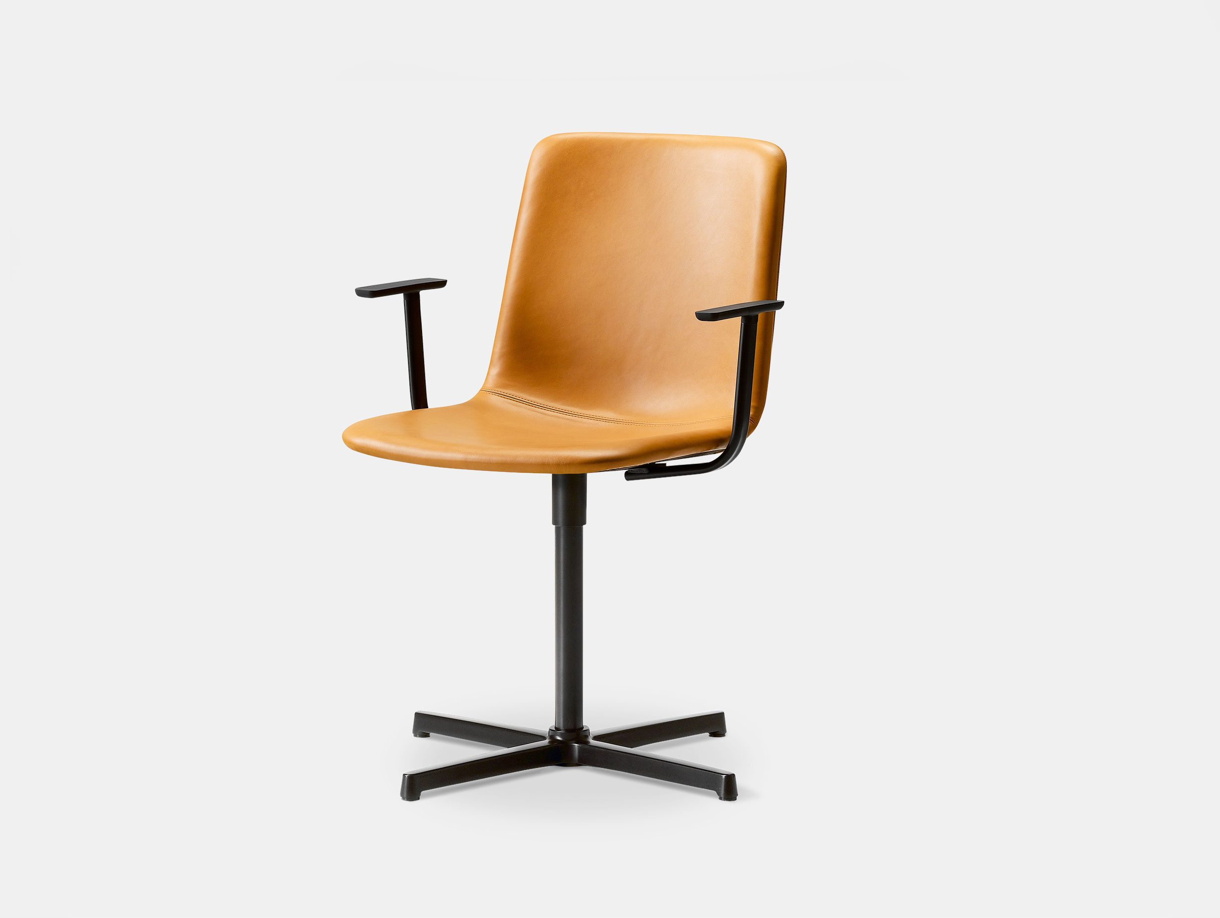 Fredericia pato pedestal office chair walnut95 black