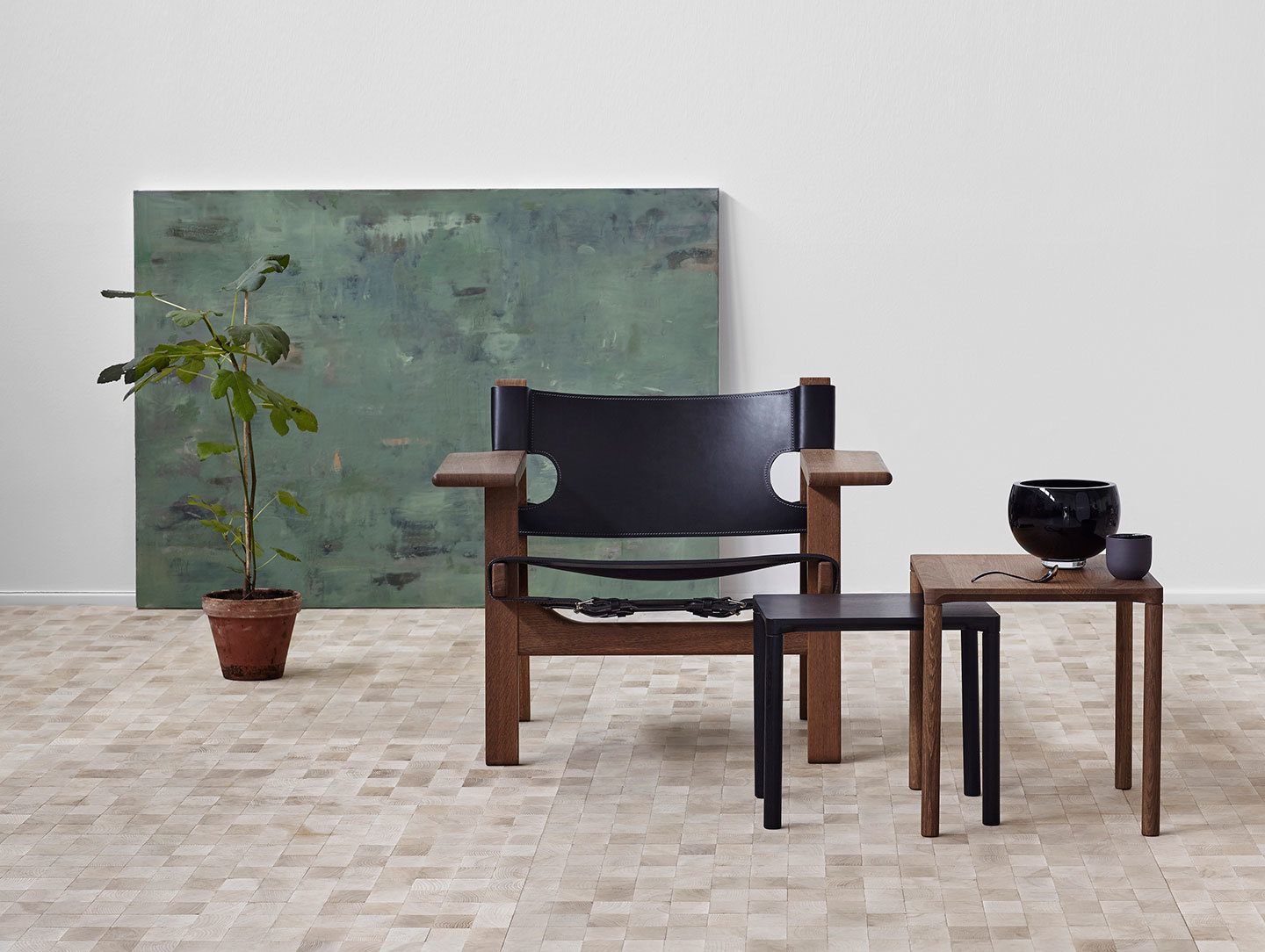 Fredericia Spanish Chair Sm Oak Black 2 Borge Mogensen