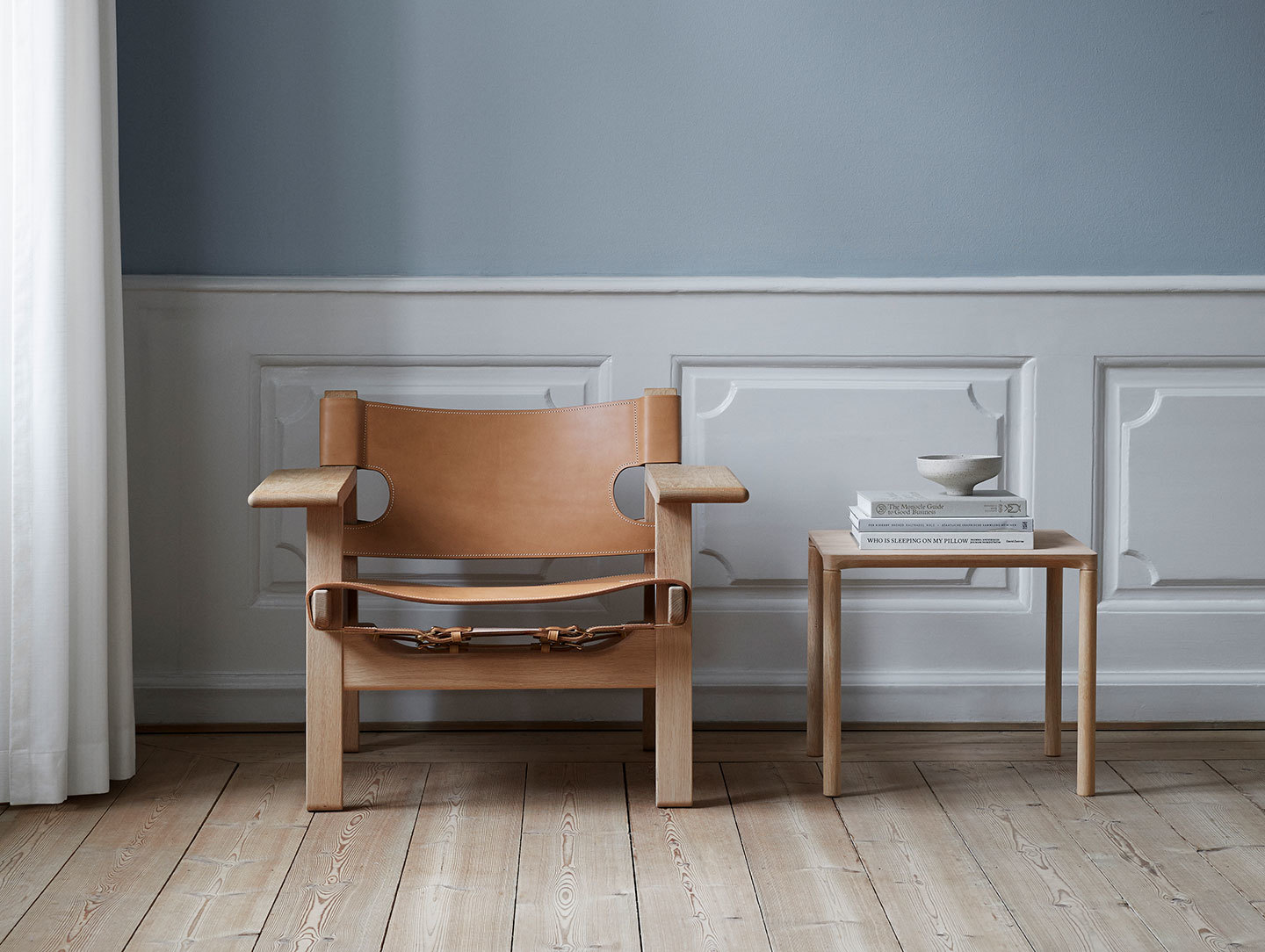Fredericia Spanish Chair Soaped Oak Nat Leather 3 Borge Mogensen