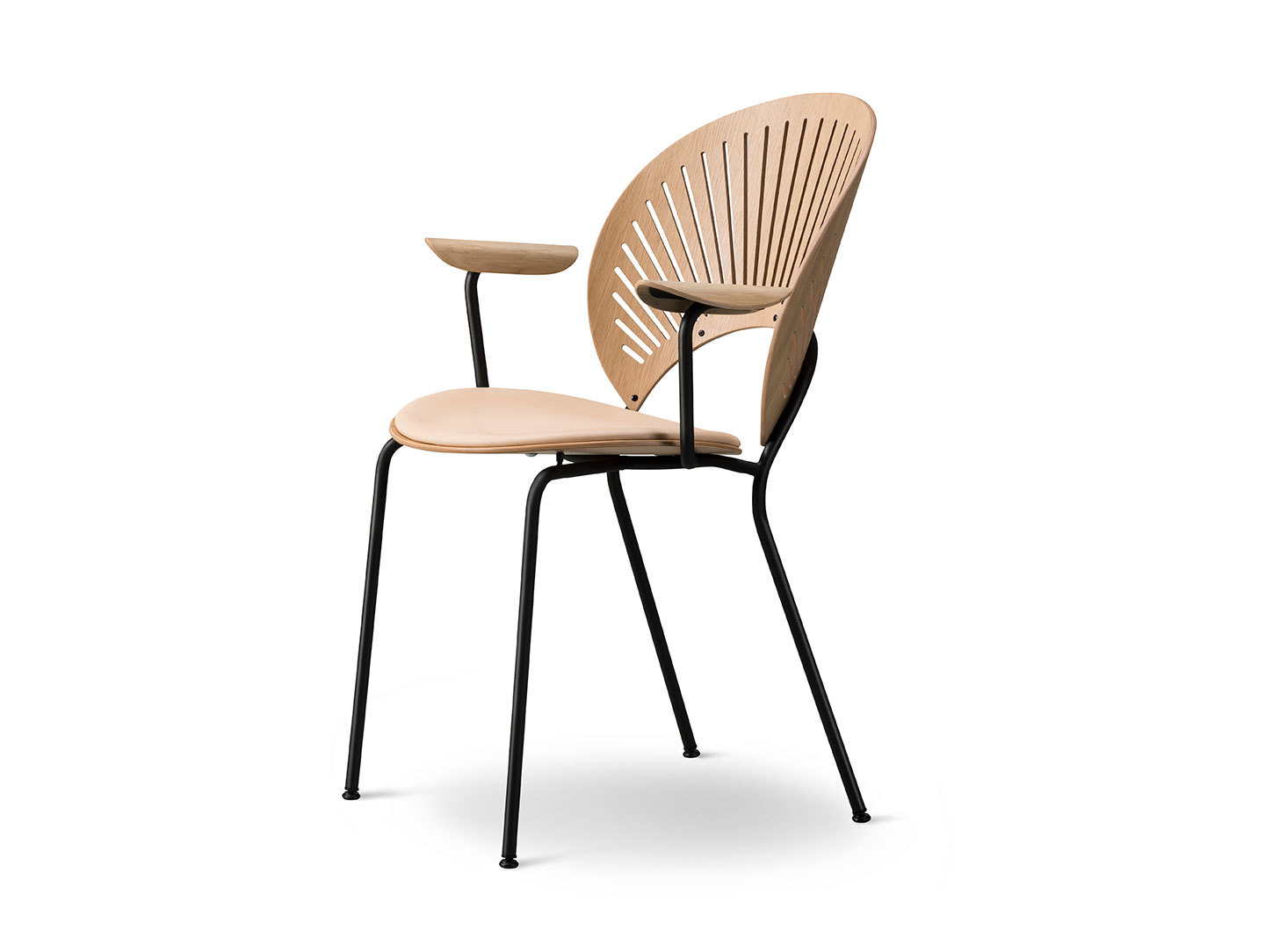 Fredericia Trinidad Armchair Oak Side Nanna Ditzel