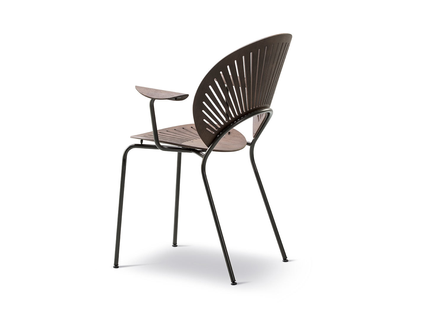 Fredericia Trinidad Armchair Smoked Oak Back Nanna Ditzel