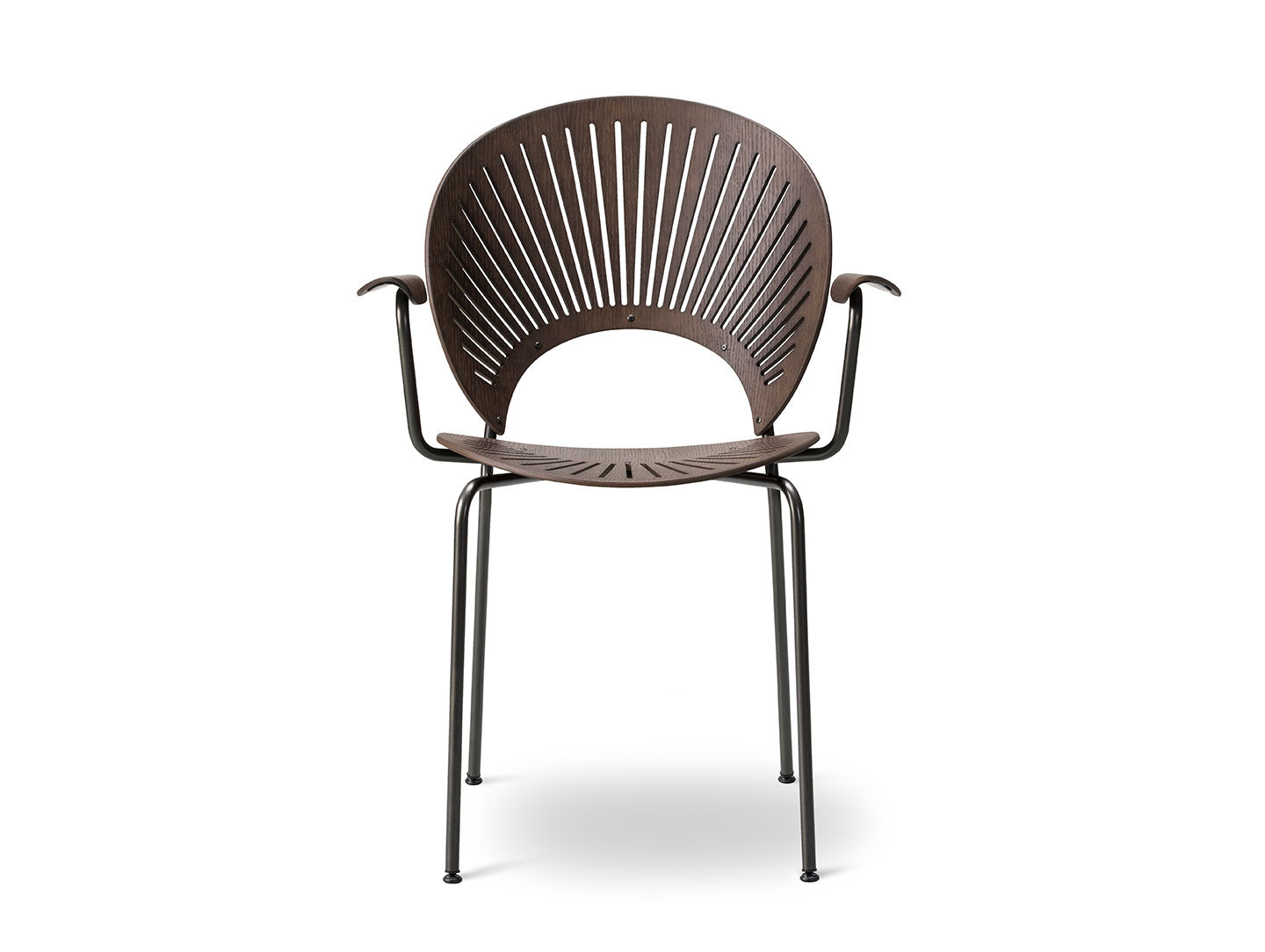 Fredericia Trinidad Armchair Smoked Oak Front Nanna Ditzel