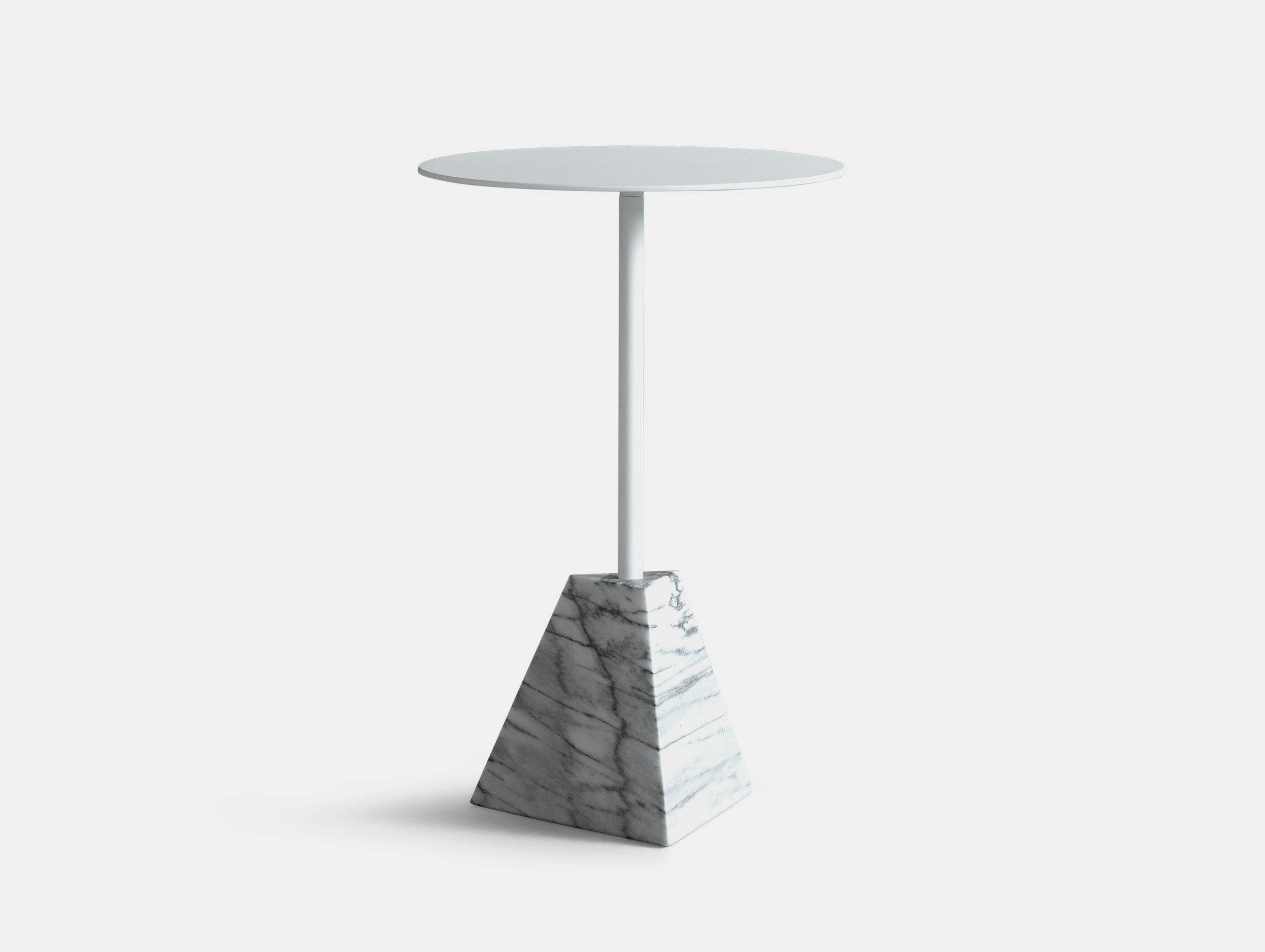 Friends Founders Knockout Side Table Pyramid White Ida Linea Hildebrand