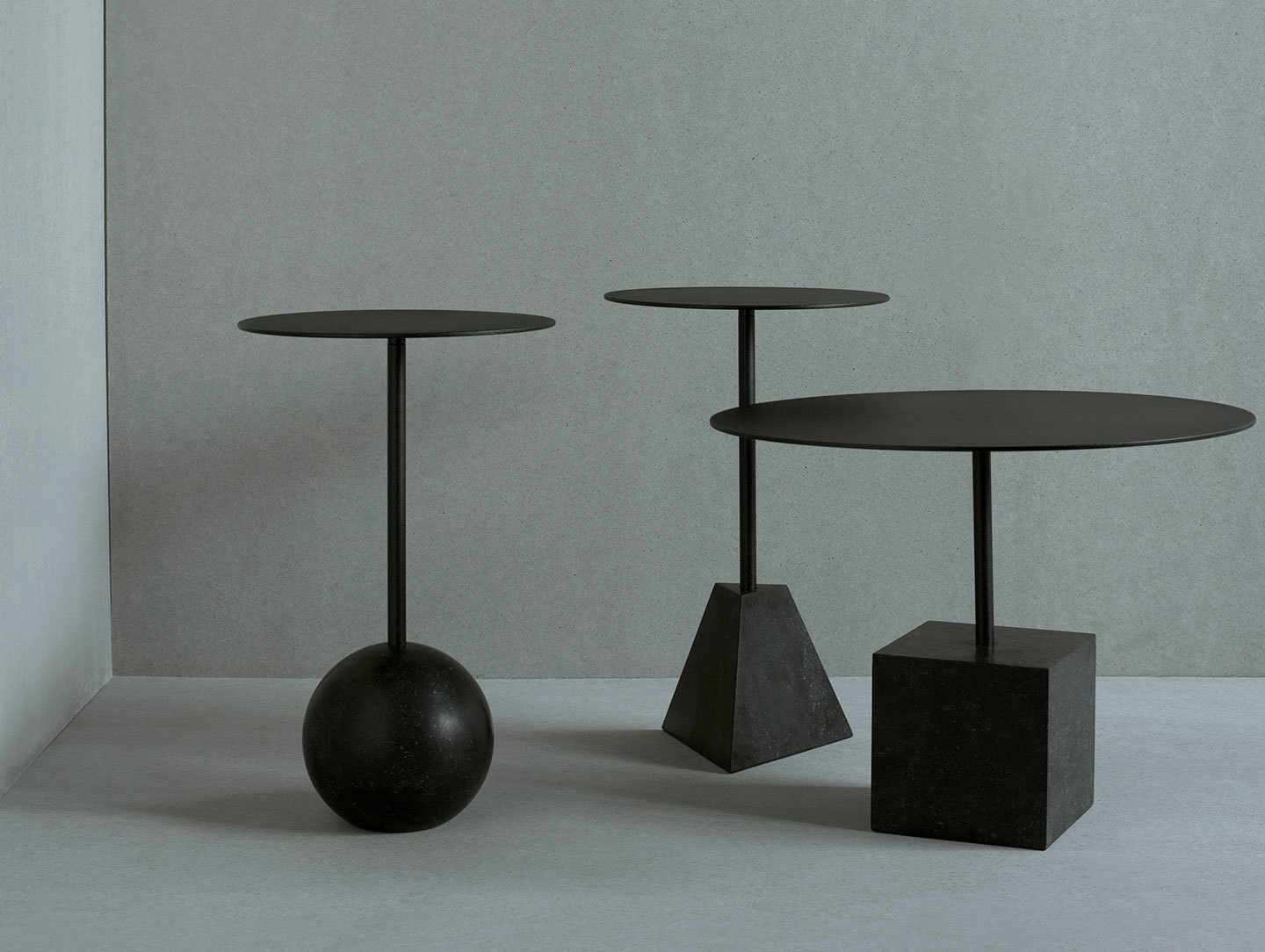 Friends Founders Knockout Side Tables Black Ida Linea Hildebrand