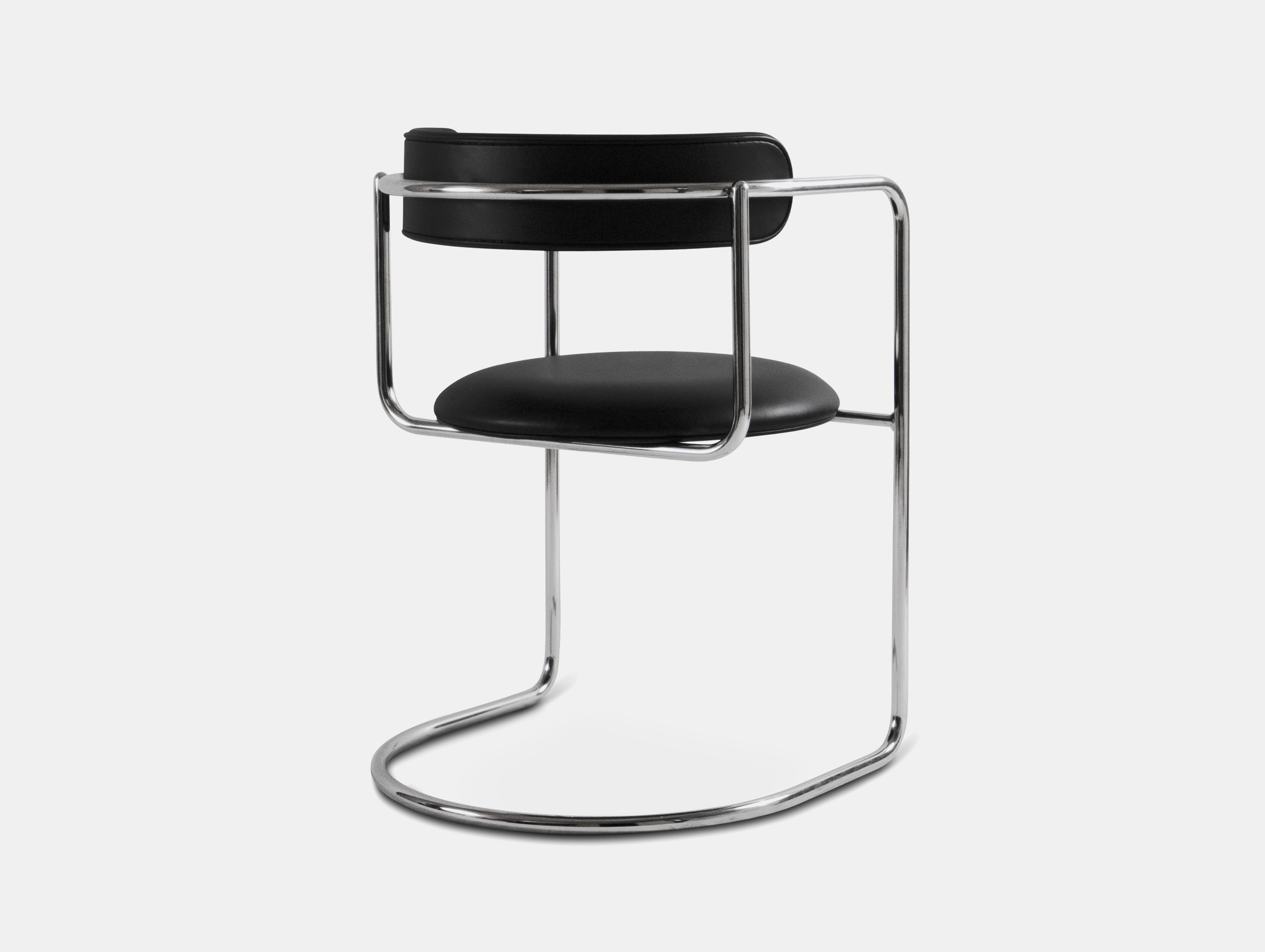 Friends founders ff cantilever armchair black leather2