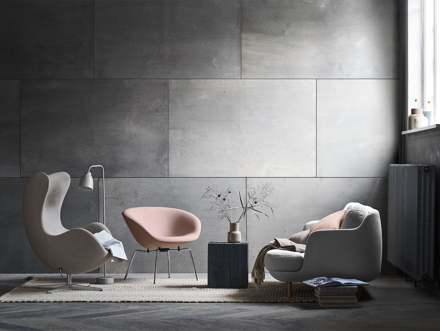 Fritz Hansen Pot Lounge Chair In Situ