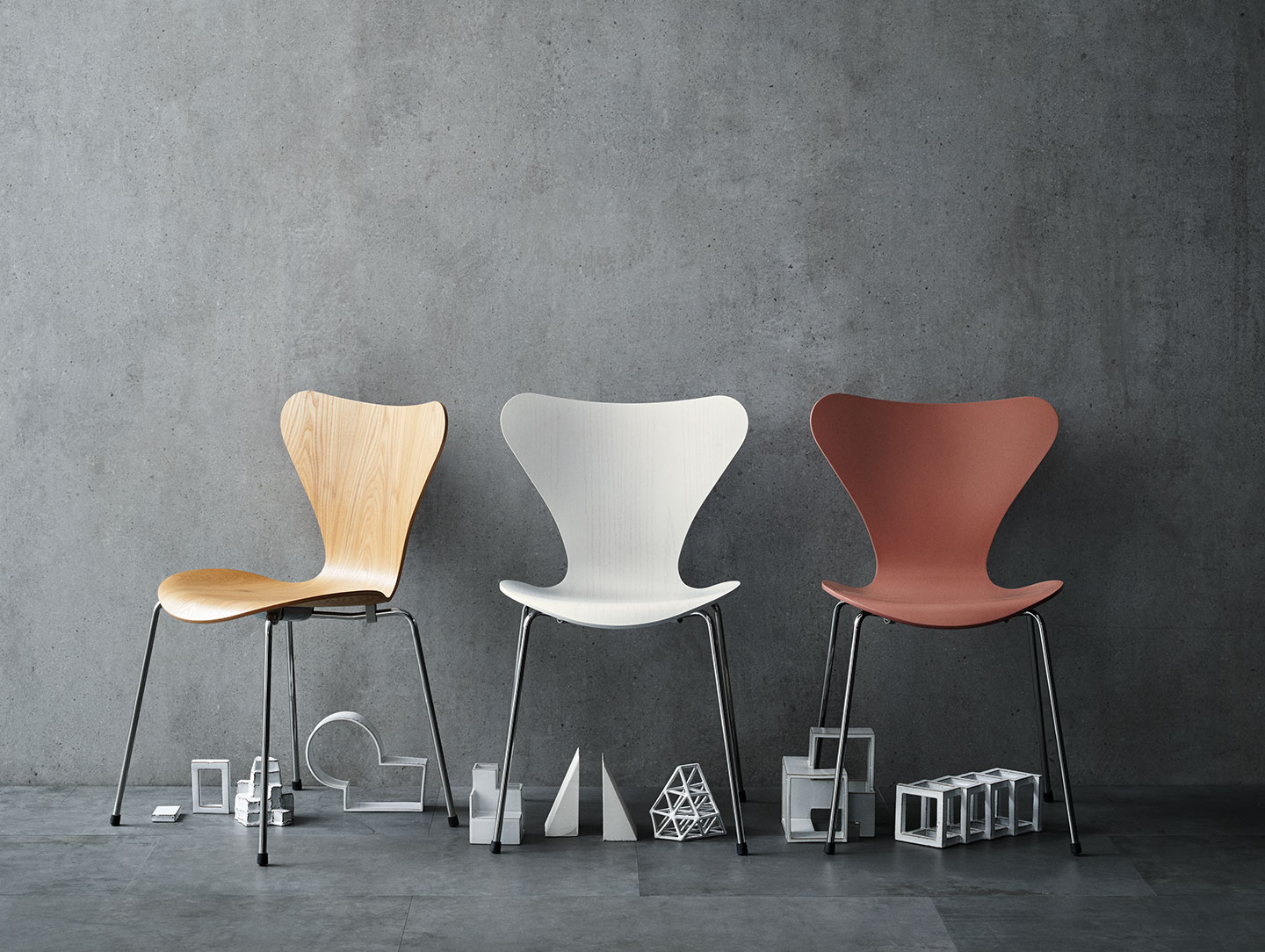 Fritz Hansen Series7 Oak Coloured Ash