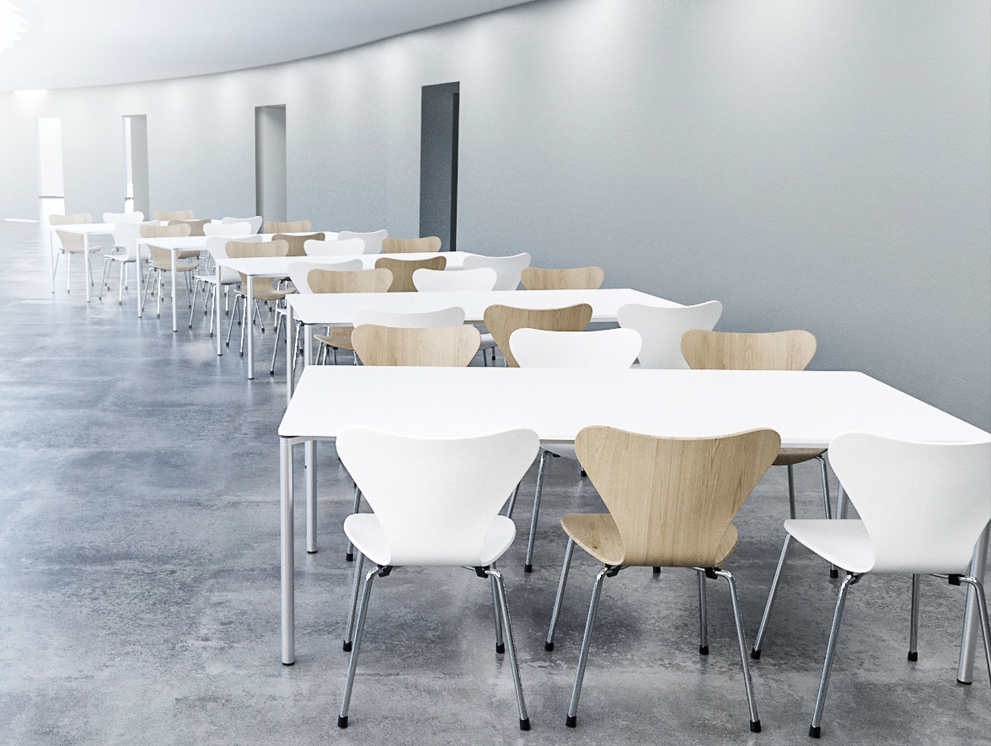 Fritz Hansen Series7 Oak White