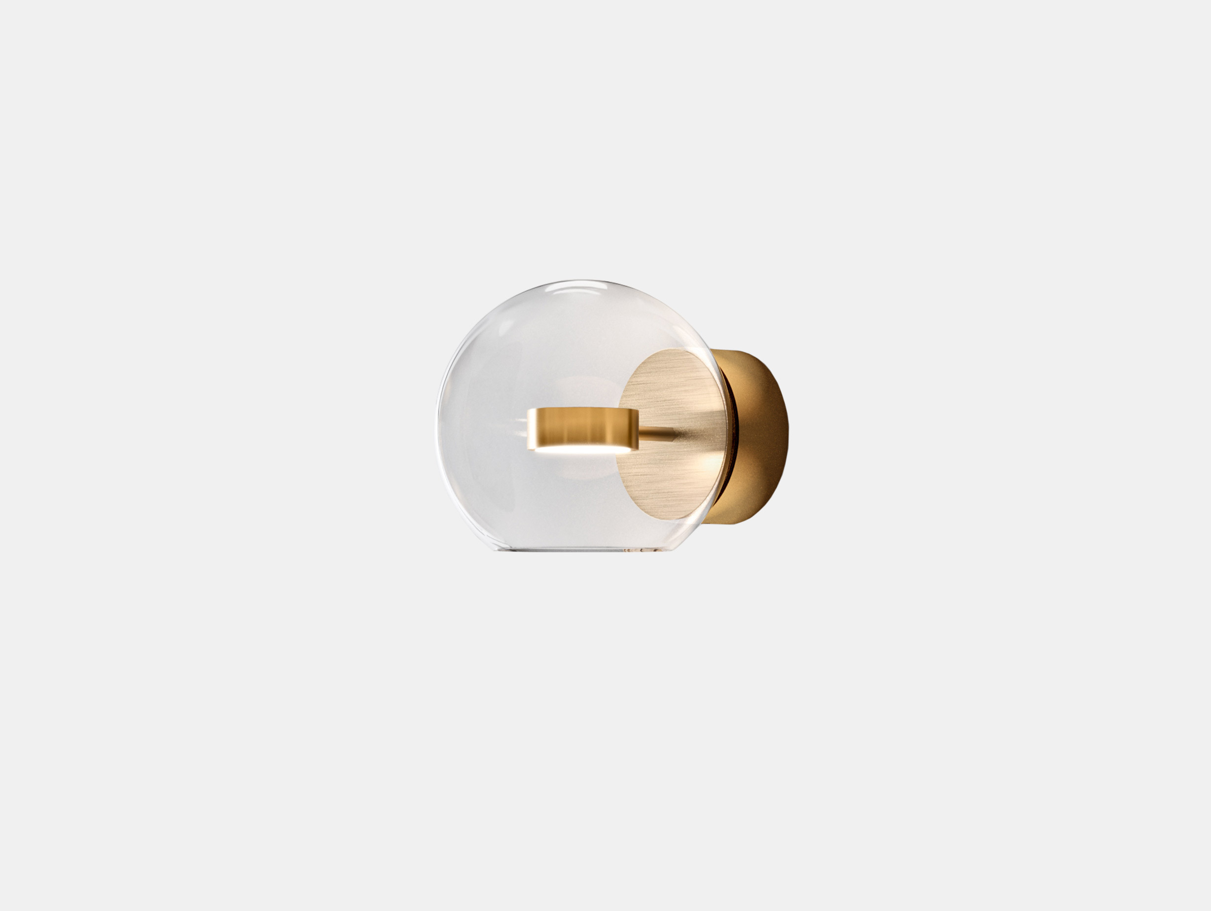 Giopato coombes soffio wall light brass