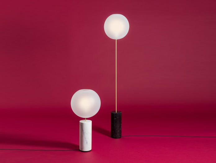 Giopato And Coombes Bolle Soffio Floor And Table Light