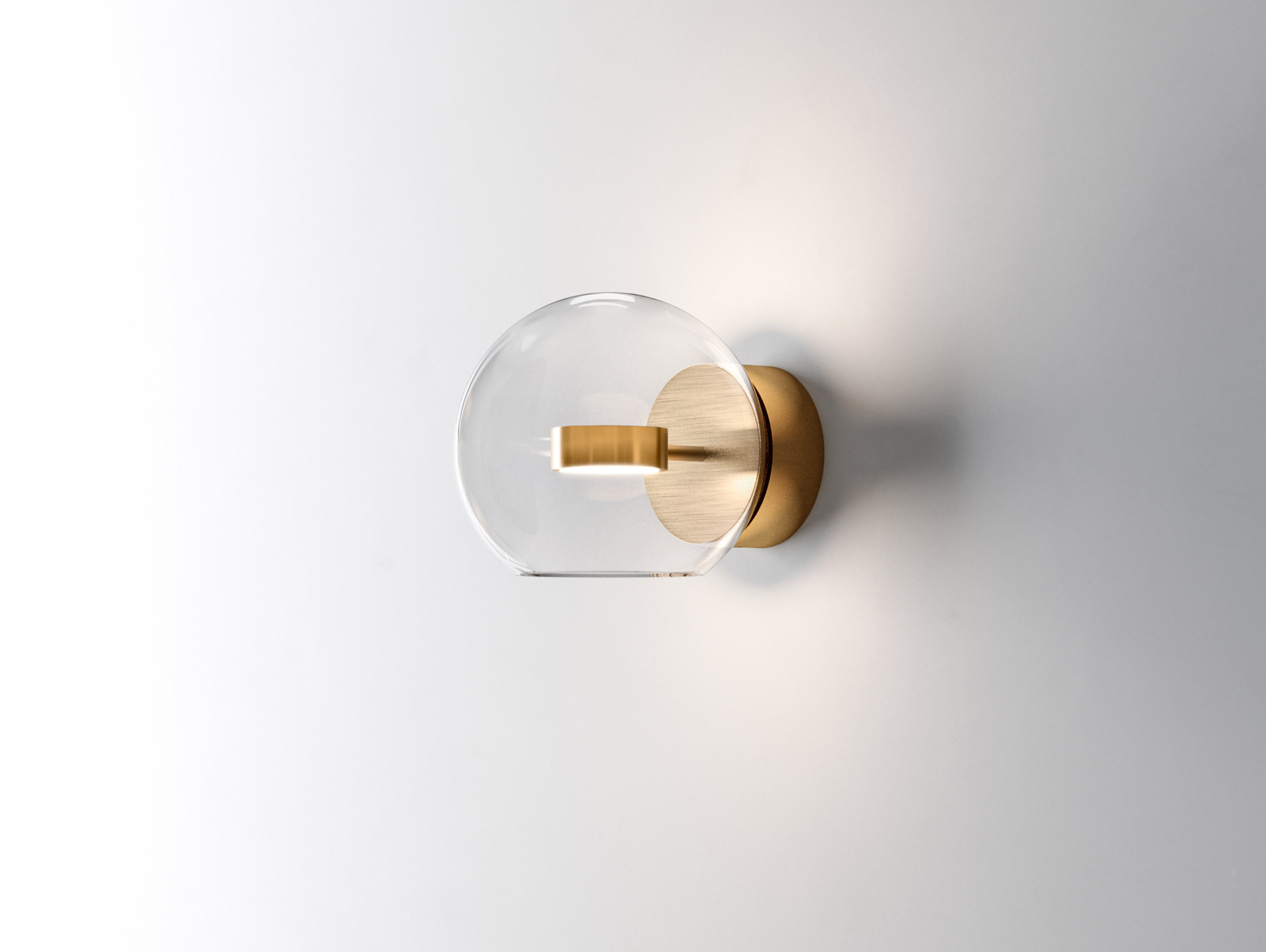 Giopato coombes soffio wall light brass lifestyle