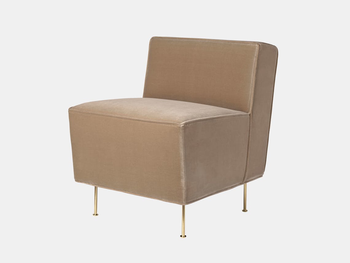 Gubi Modern Line Dining Height Lounge Chair Greta Grossman