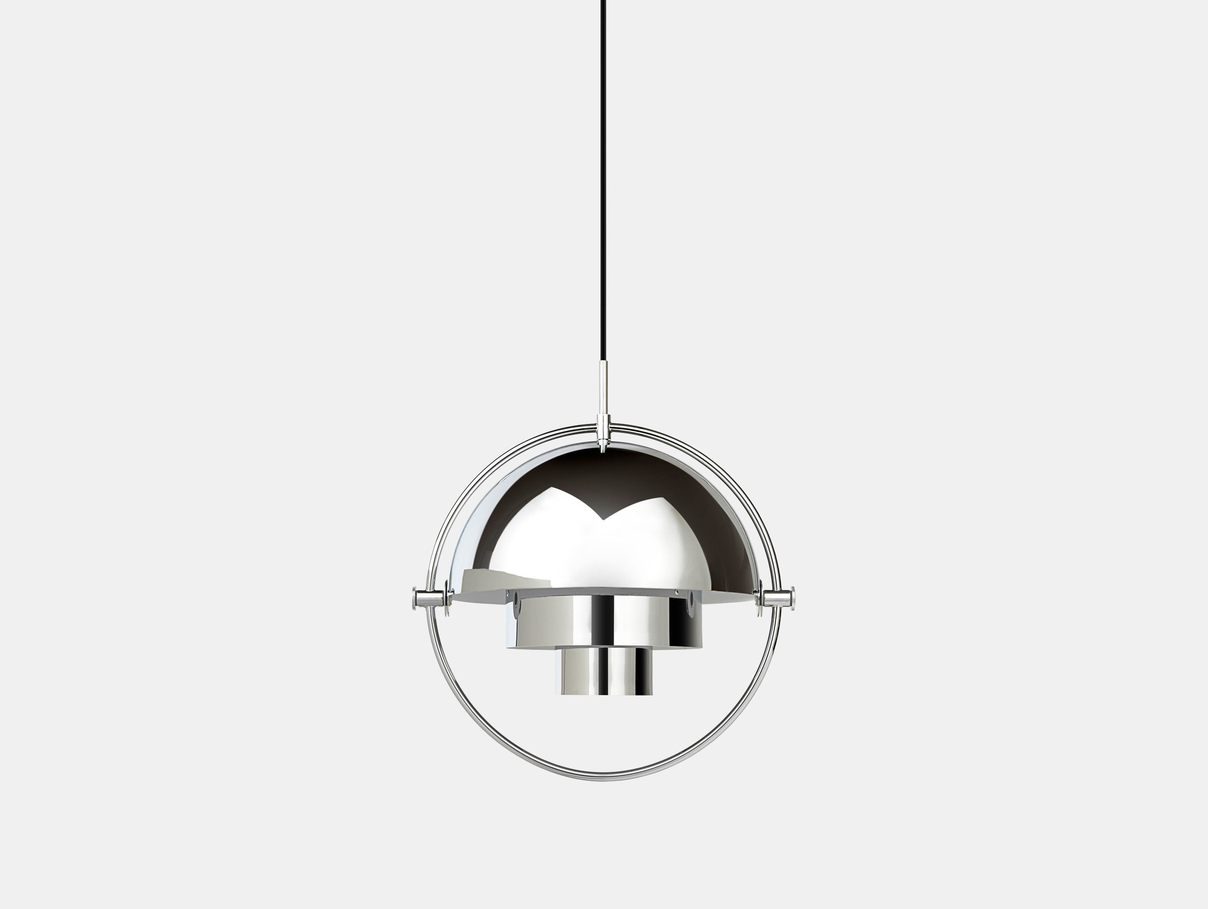 Gubi Multi Lite Pendant Light Chrome Louis Weisdorf
