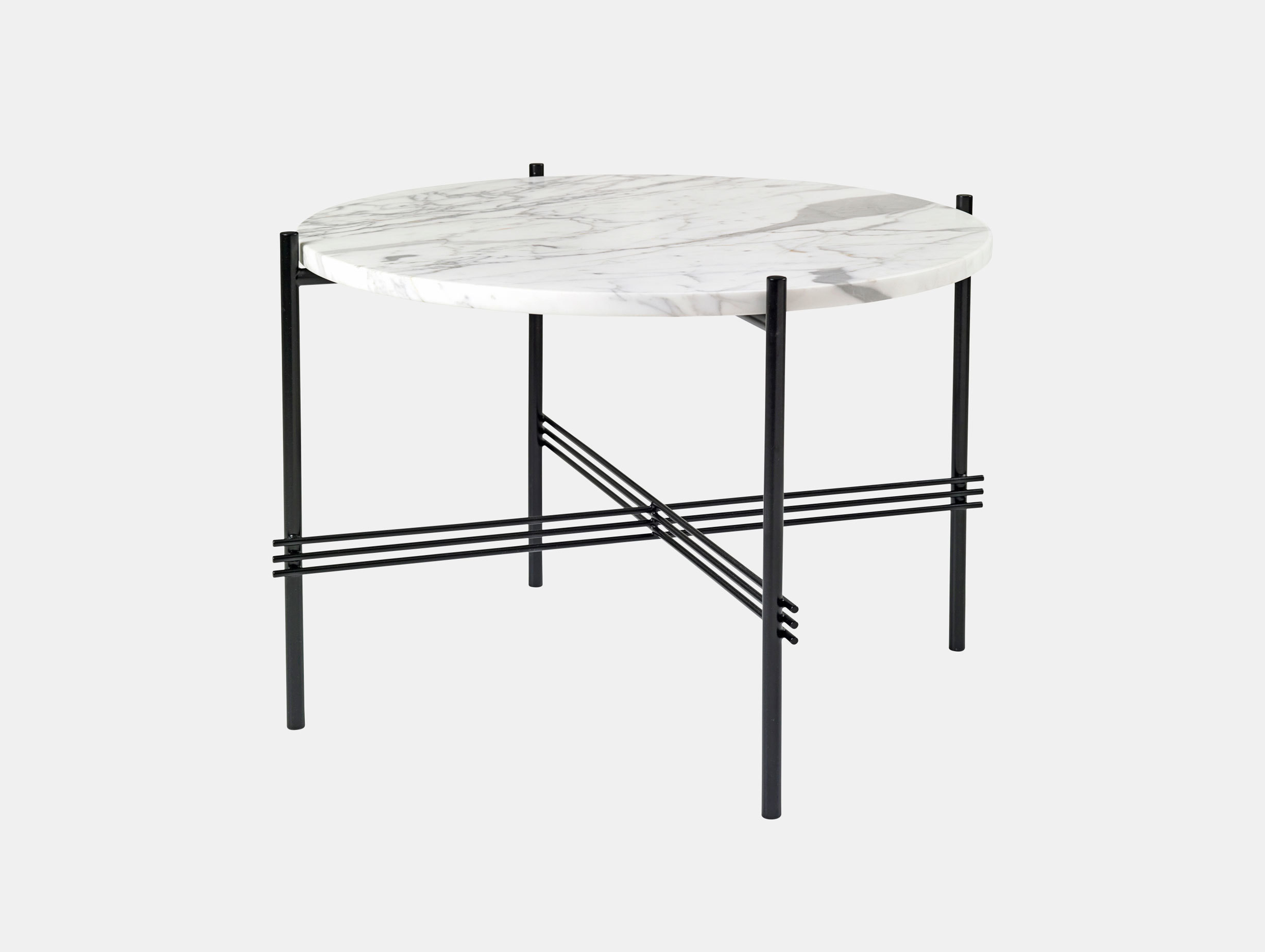 Gubi Ts Coffee Table 55 Black White Marble Gam Fratesi