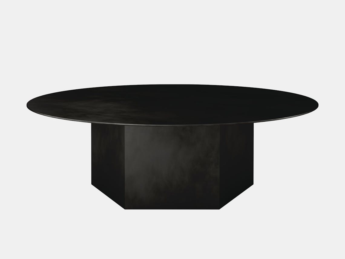 Gubi epic steel coffee table black 110