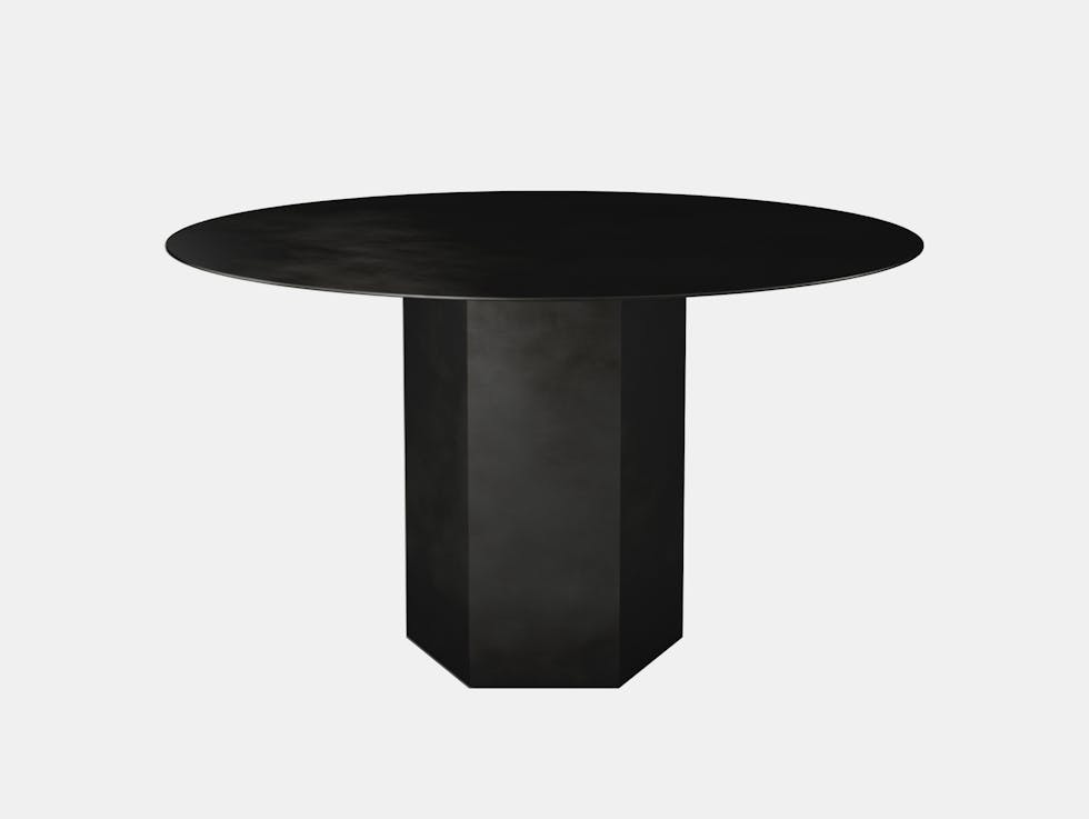 Gubi epic steel coffee table black 130