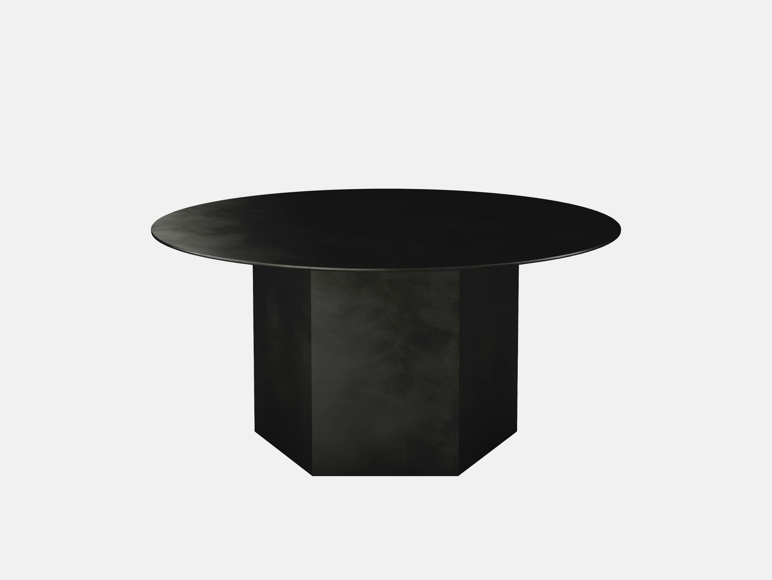 Gubi epic steel coffee table black 80