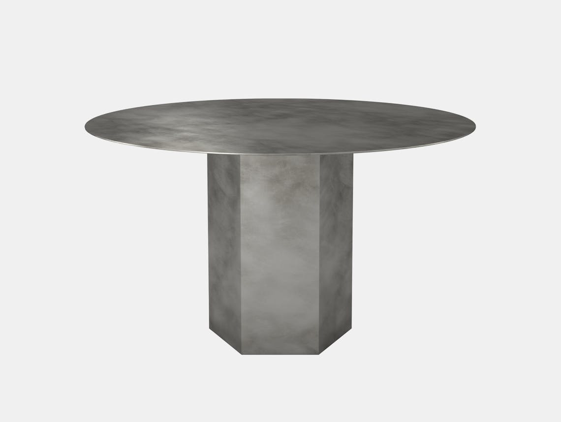 Gubi epic steel coffee table grey 130