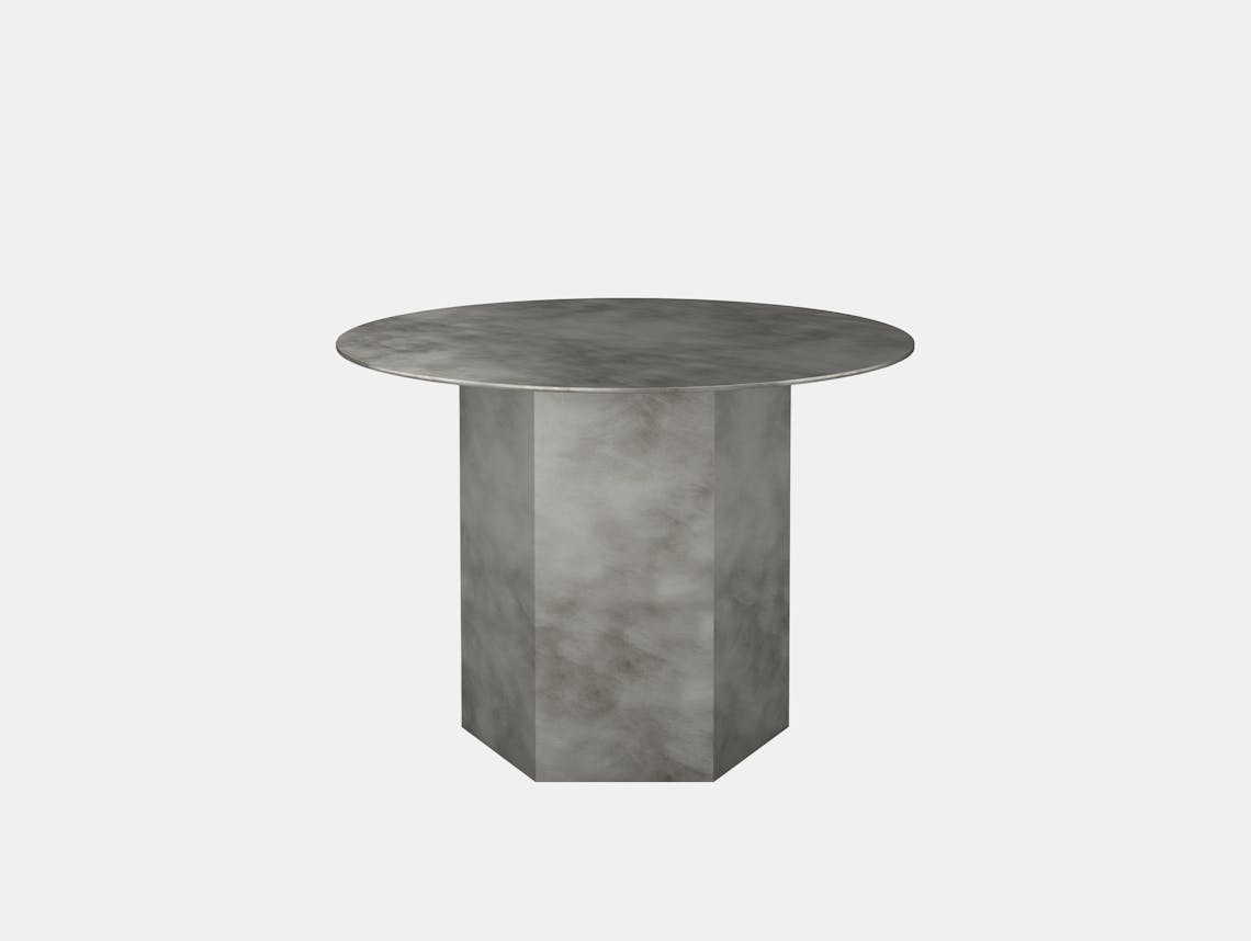 Gubi epic steel coffee table grey 60