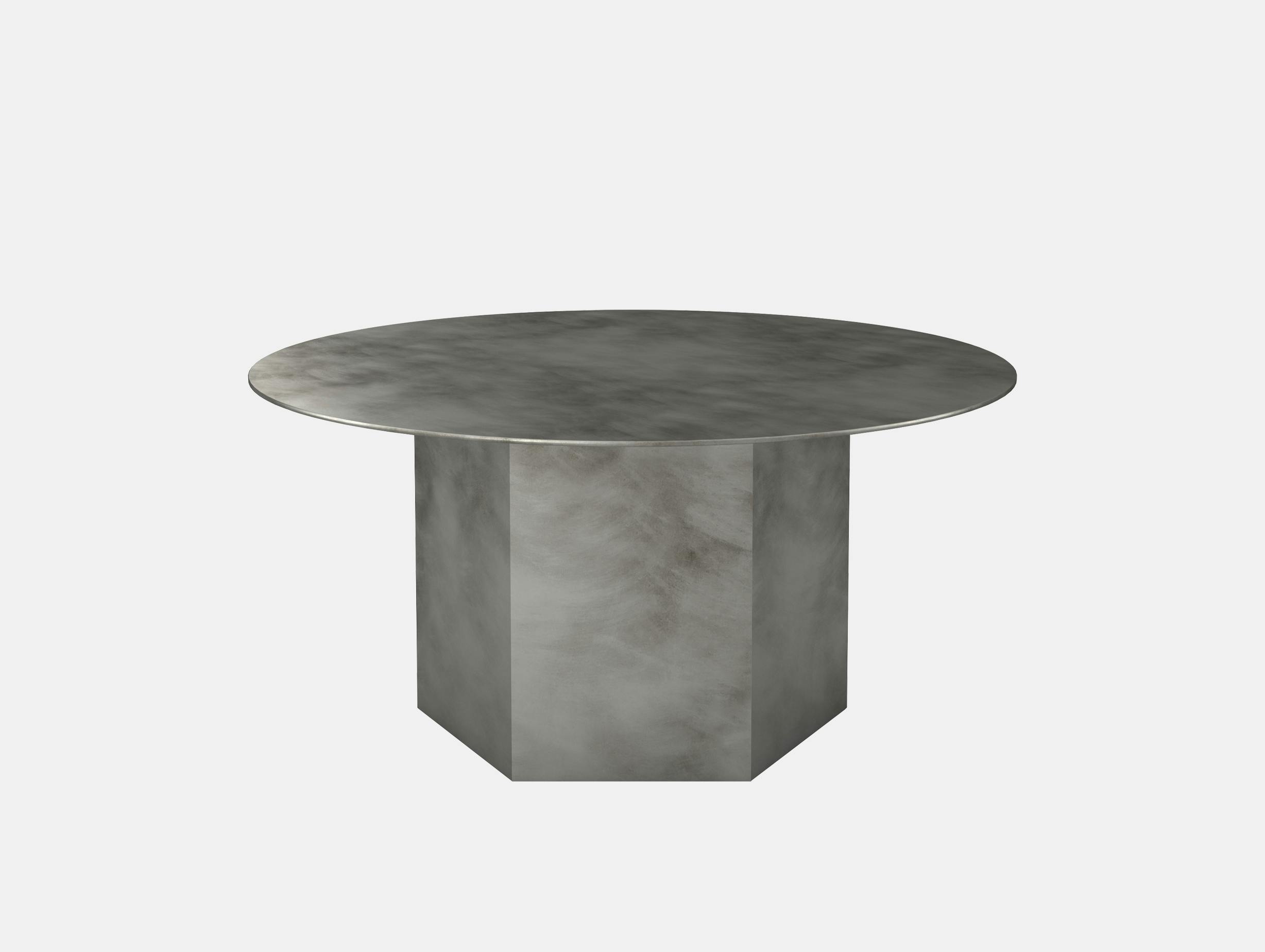 Gubi epic steel coffee table grey 80