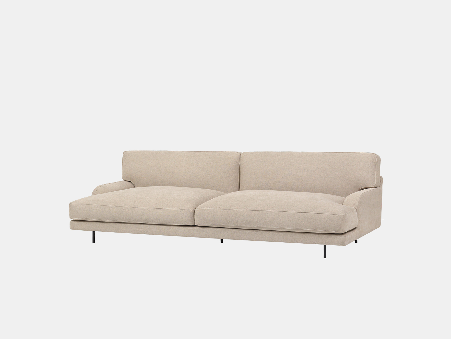 Gubi flaneur 2 5 seat sofa jab dolcelino 1202 72 blk d