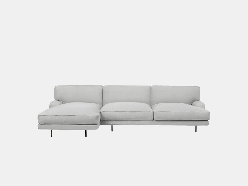 Gubi flaneur sofa w chaise famehybrid 1101 blk