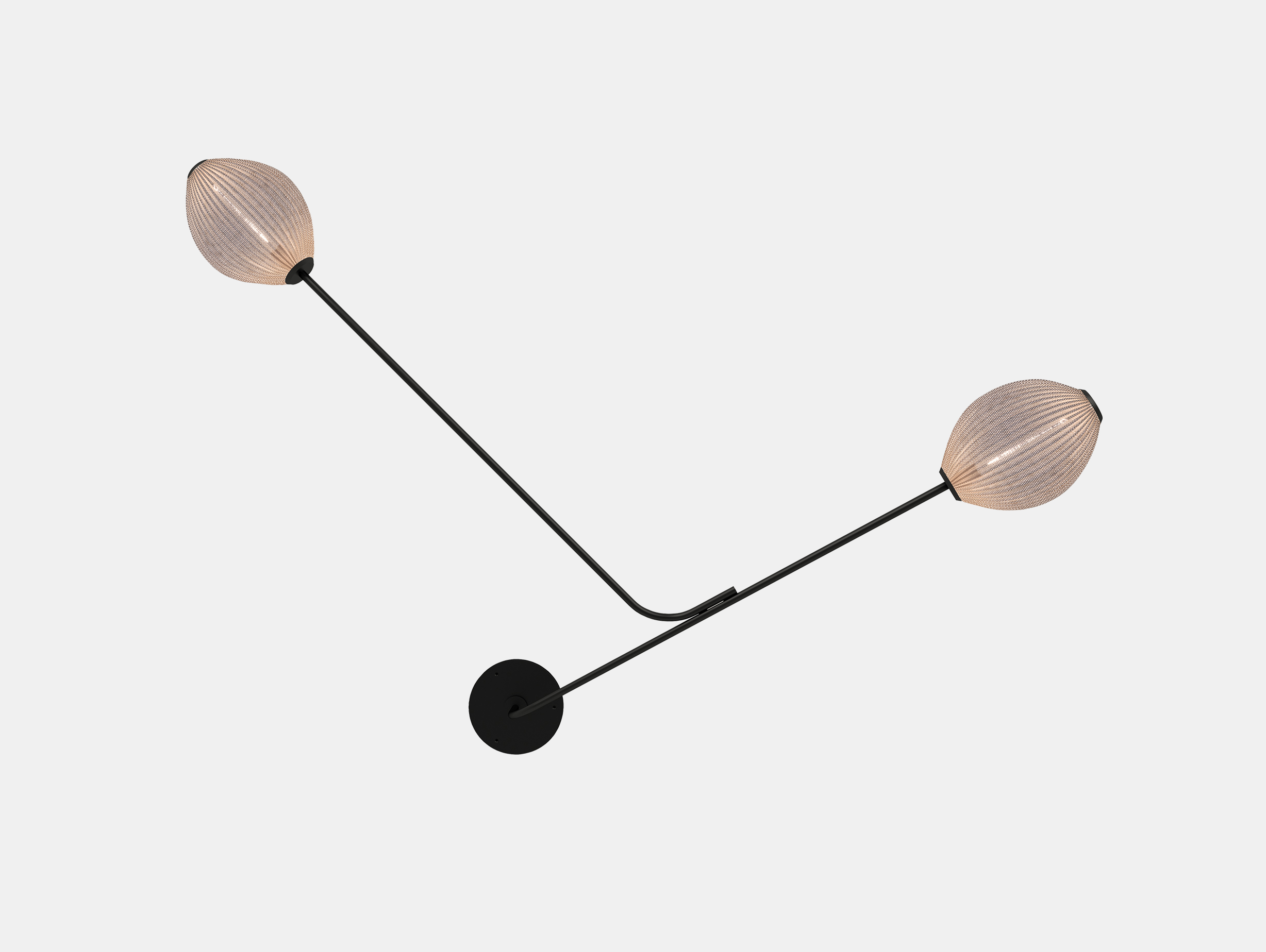 Gubi satellite wall lamp cream white