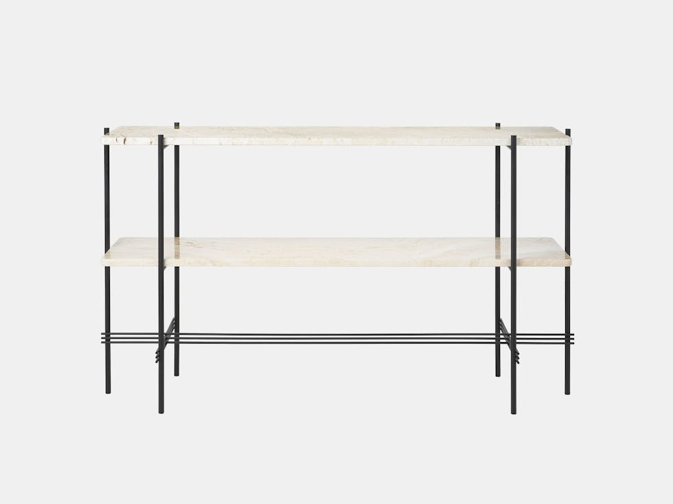 Gubi travertine console white black Gubi travertine console white black