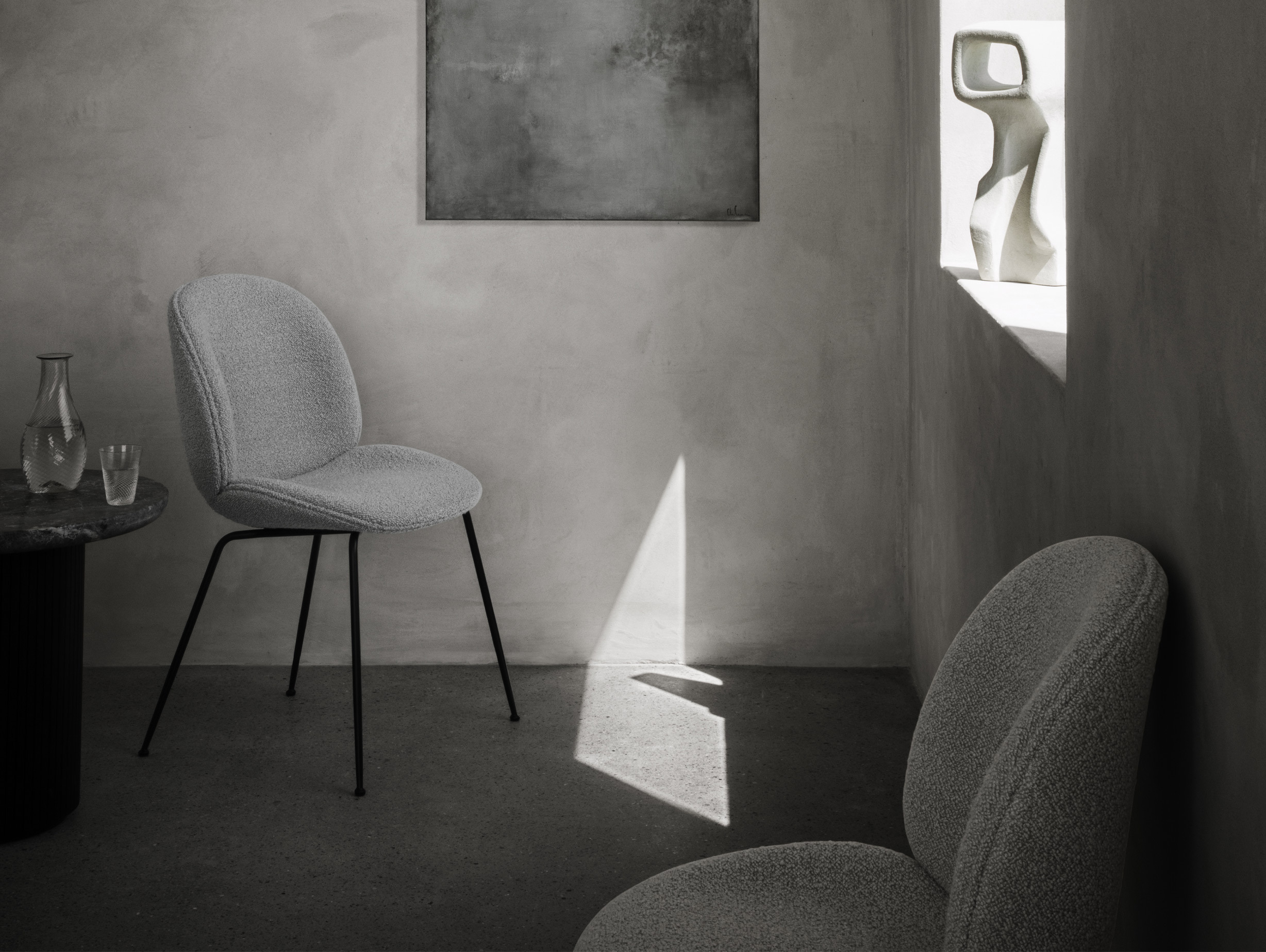 Gubi gam fratesi beetle dining chair fully upholstered lifestyle3