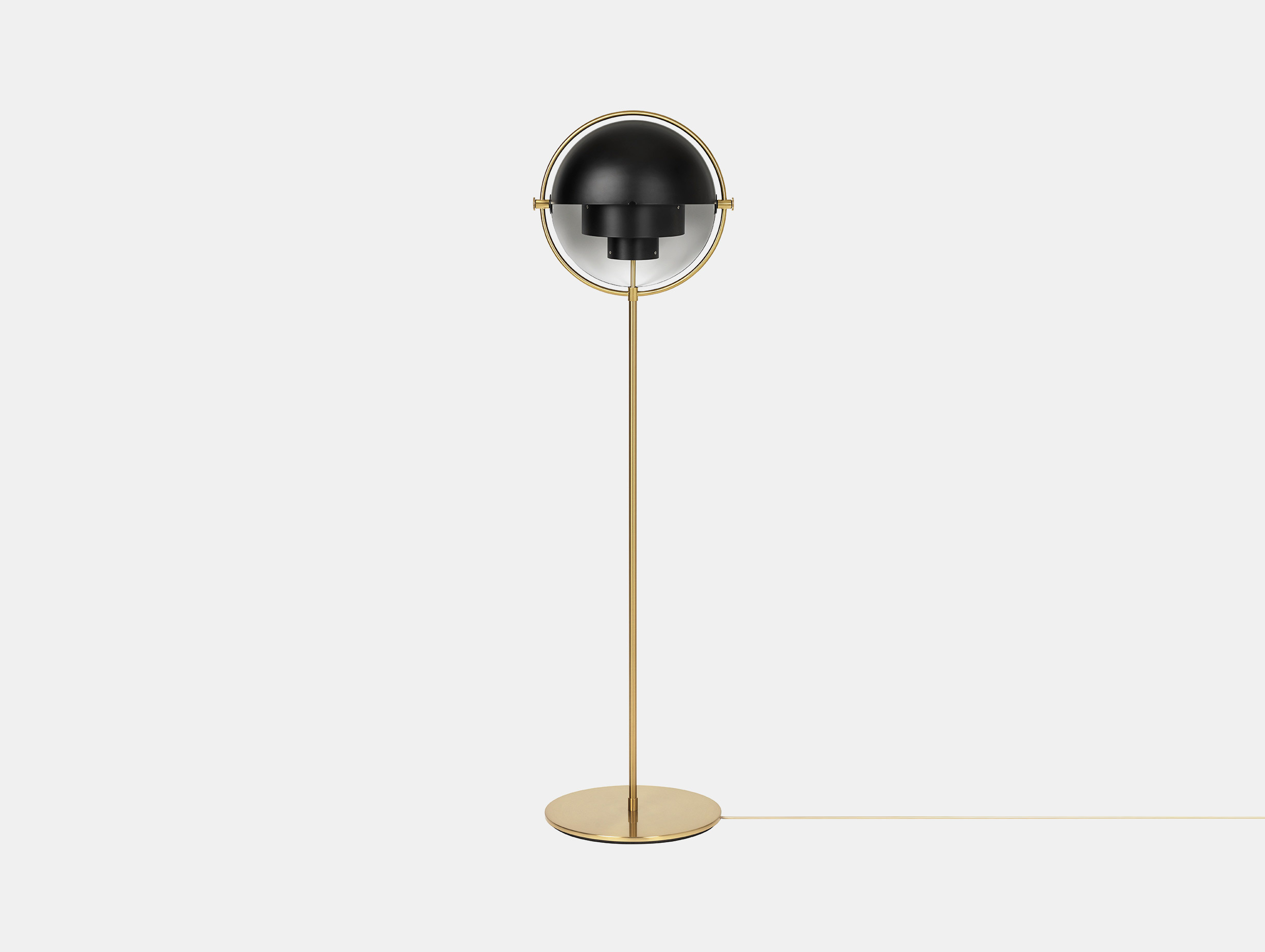 Gubi louis weisdorf multi lite floor lamp black brass