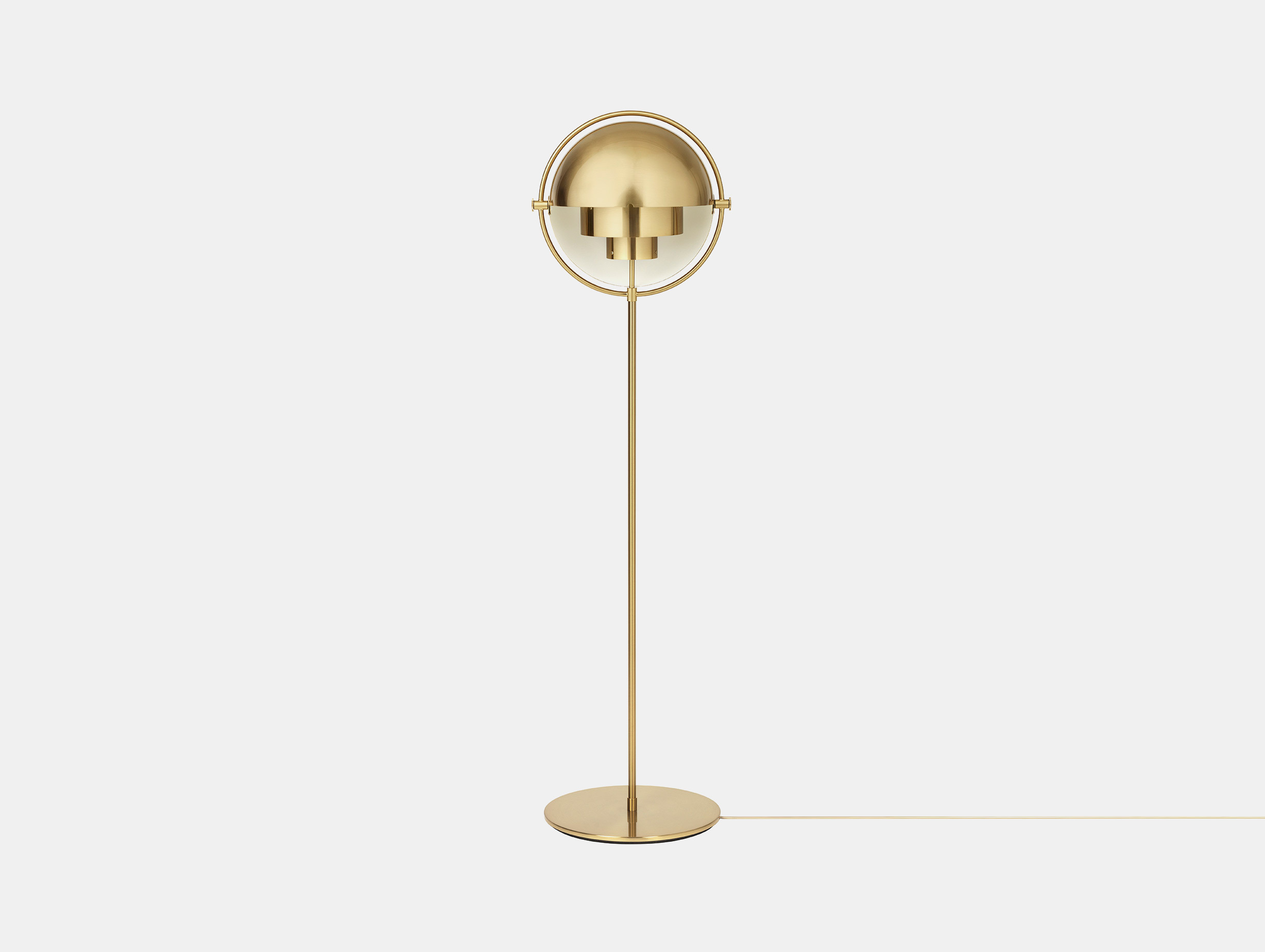 Gubi louis weisdorf multi lite floor lamp brass
