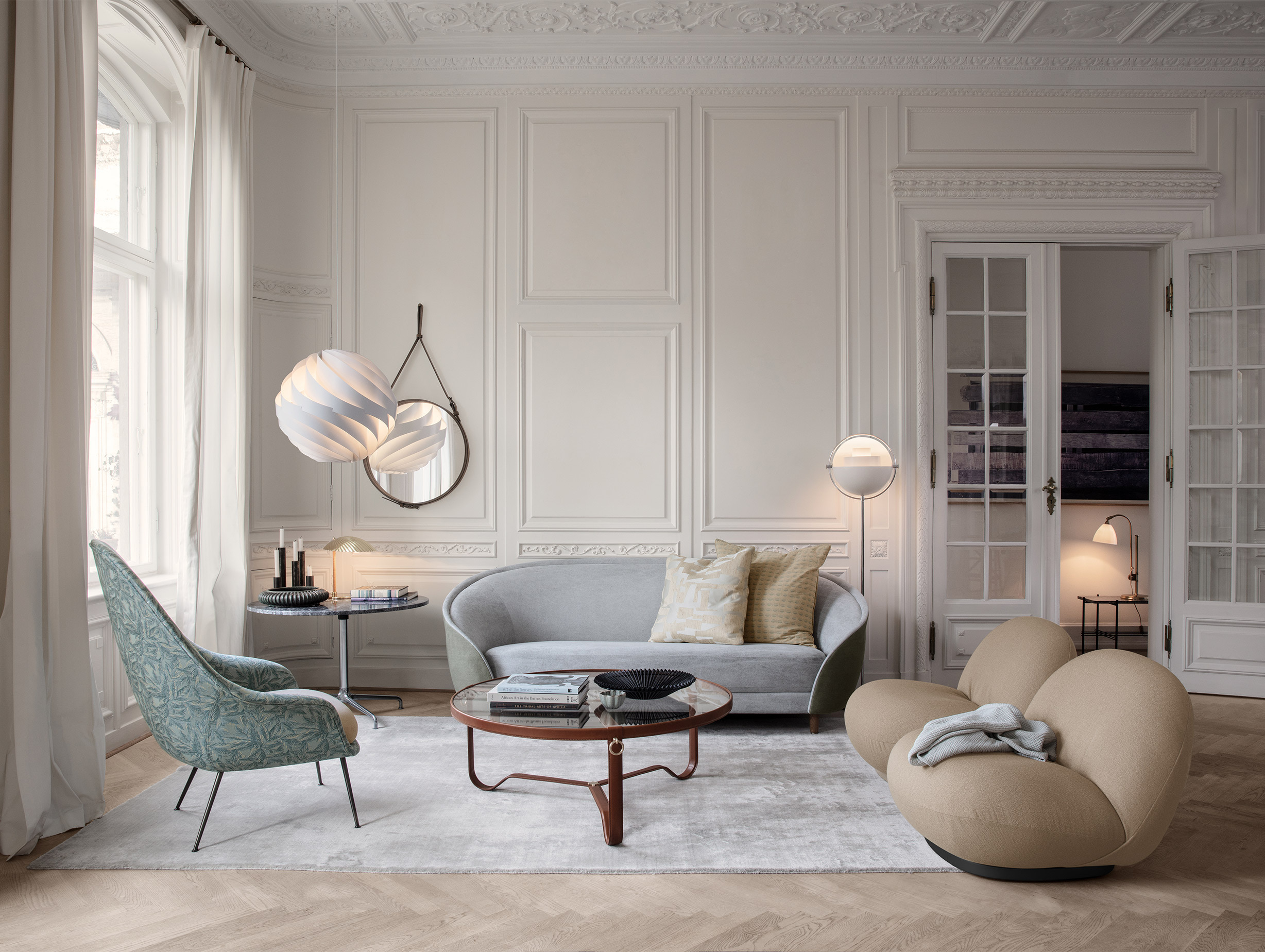 Gubi louis weisdorf multi lite floor lamp lifestyle4