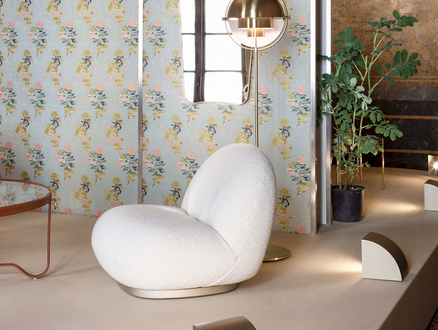 Gubi Adnet Coffee Table Pacha Lounge Chair