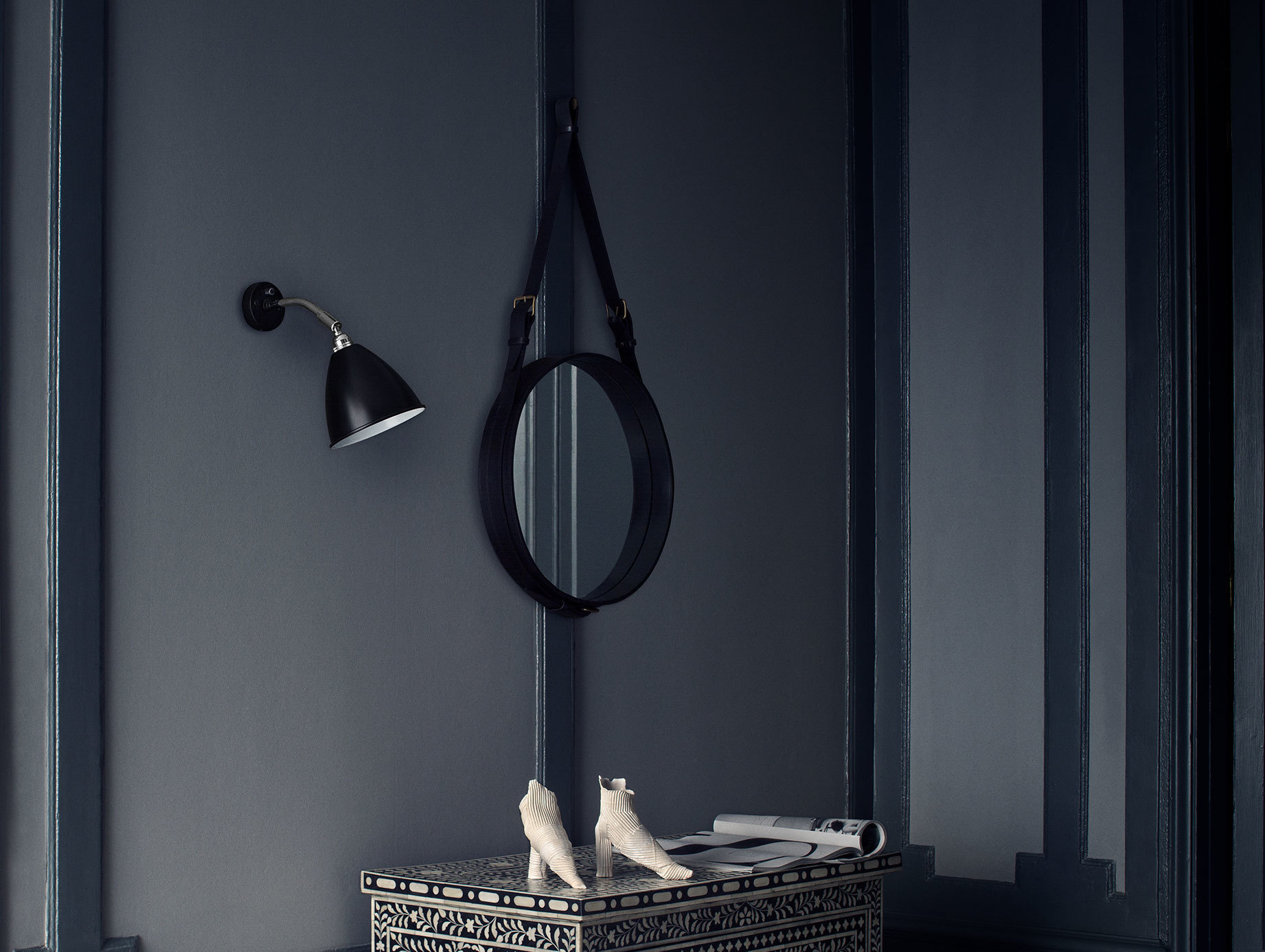 Gubi Adnet Circulaire 45 Black Bl7 Wall Lamp