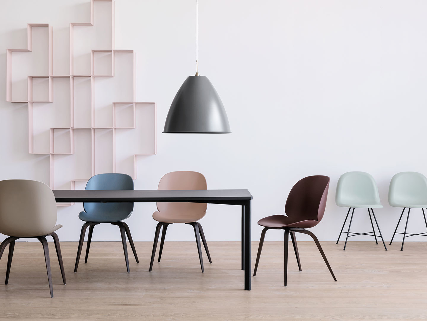 Gubi Beetle Chairs Unupholstered Gam Fratesi